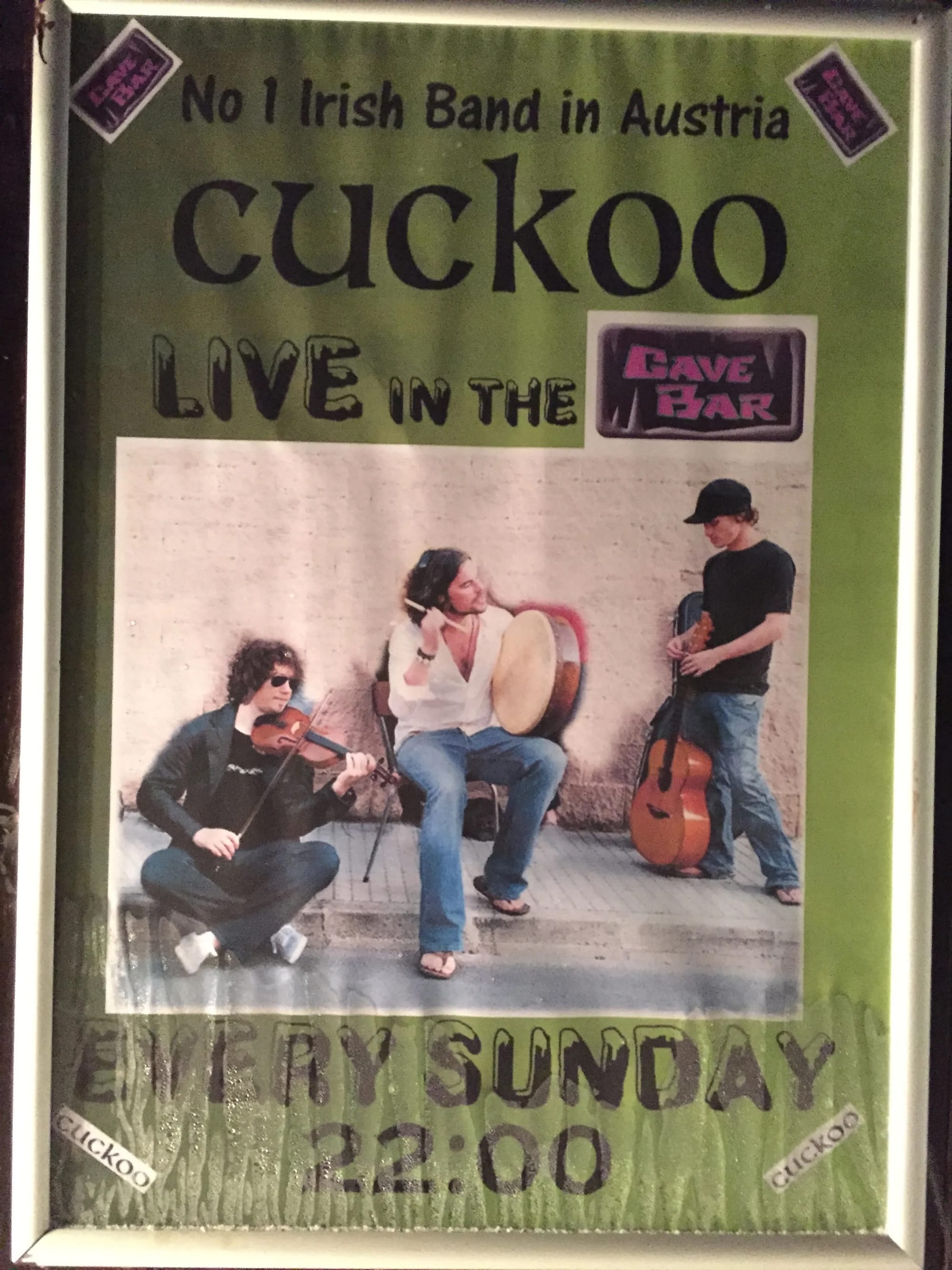 Photo by Author — The Cave Bar — Cuckoo — the best Irish band in Austria