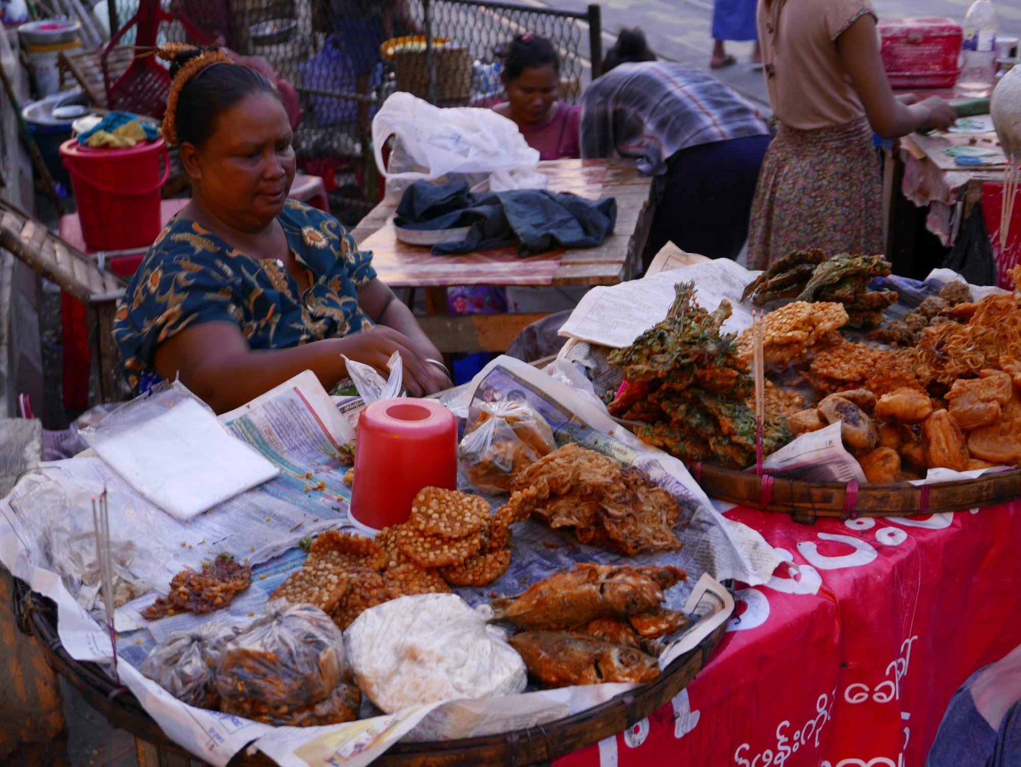Photo by Author — Street food in Yangon