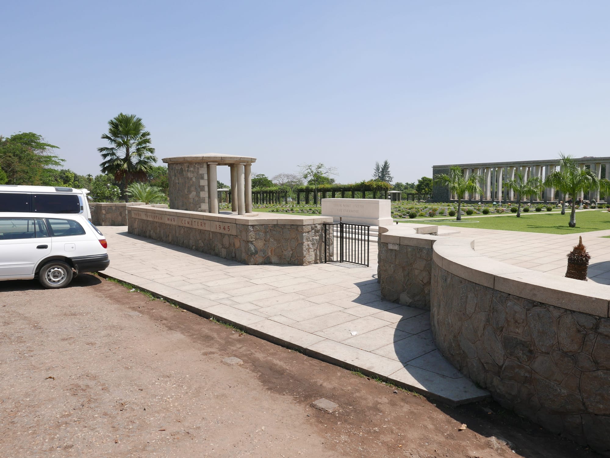 Photo by Author — The Taukkyan War Cemetery, which I visited a little later