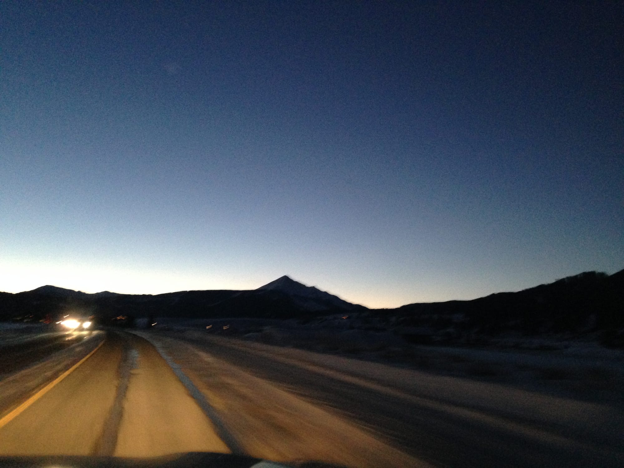 Photo by Author — evening drive from Big Sky to West Yellowstone, Montana