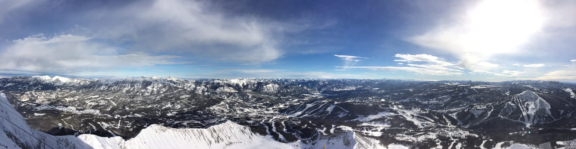 Photo by Author — view from Lone Mountain, Big Sky, Montana