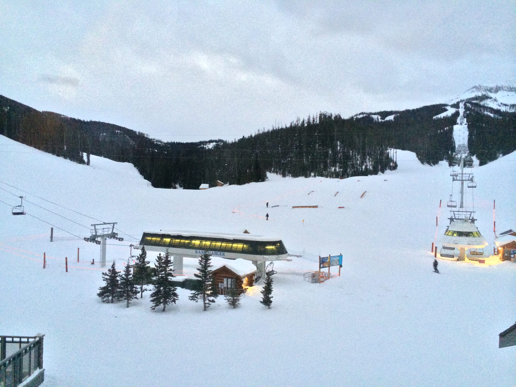 Photo by Author — lifts from the Summit Hotel, Big Sky, Montana