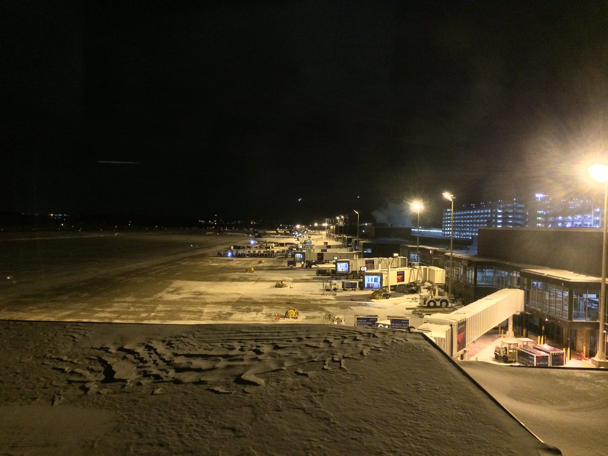 Photo by Author — Minneapolis/St Paul Airport — it looks cold out there