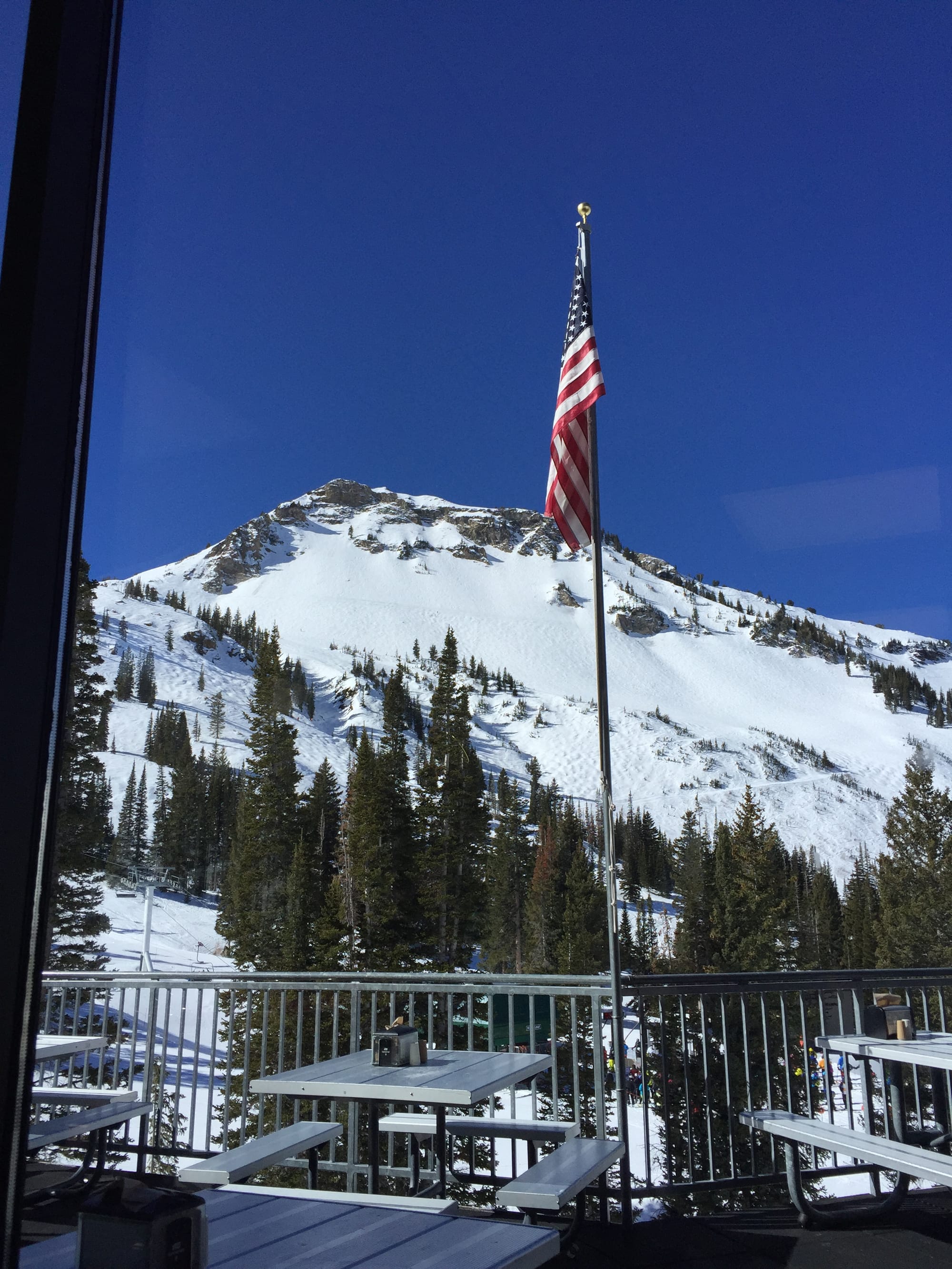 Photo by Author — view from Alf's Restaurant, Alta, Utah