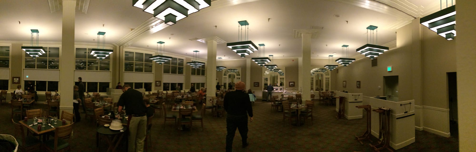 Photo by Author — the Dining Hall at Mammoth Hot Springs Hotel