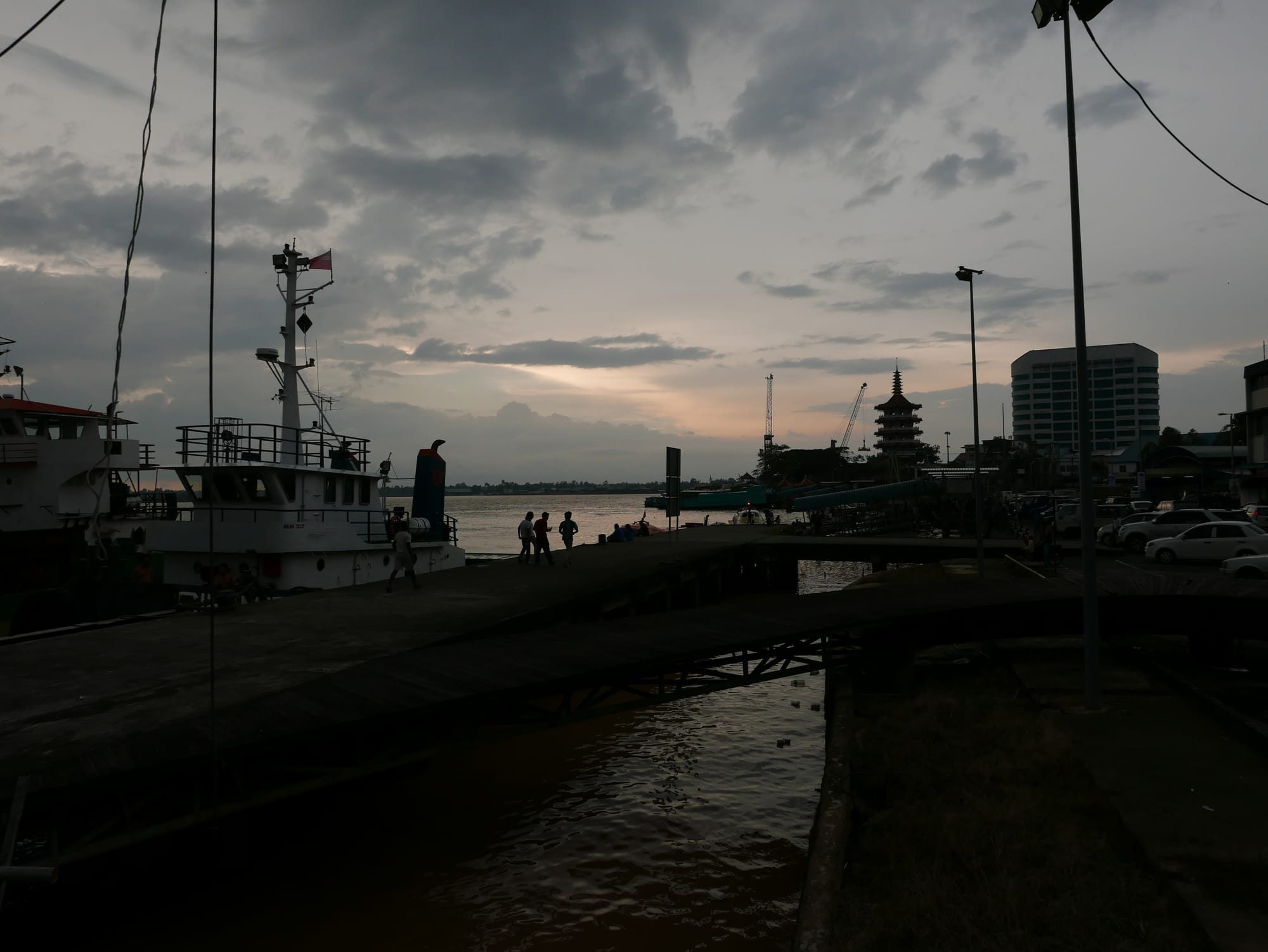 Photo by Author — dusk on the Rajang River