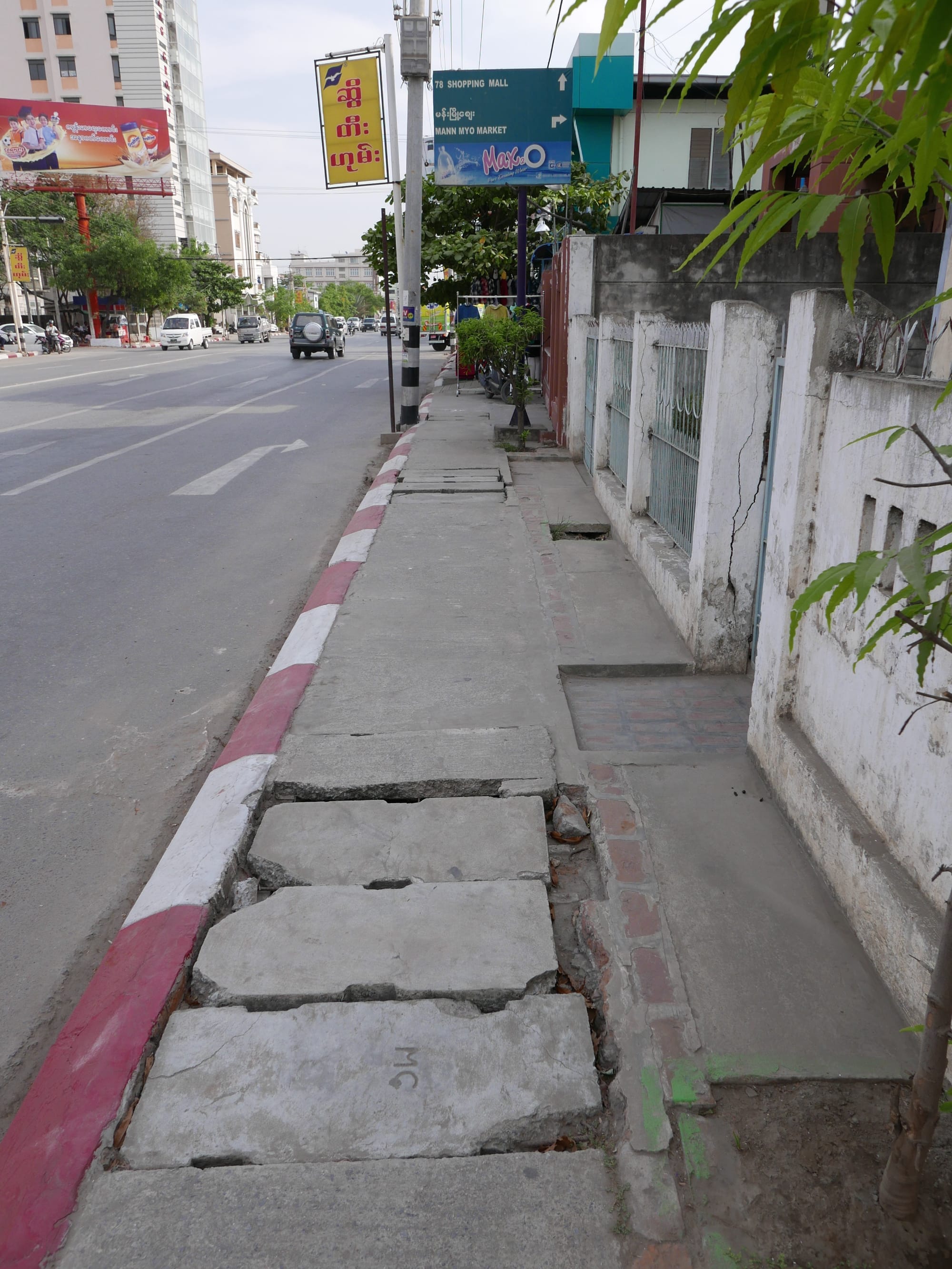 Photo by Author — beware of open drains in Mandalay
