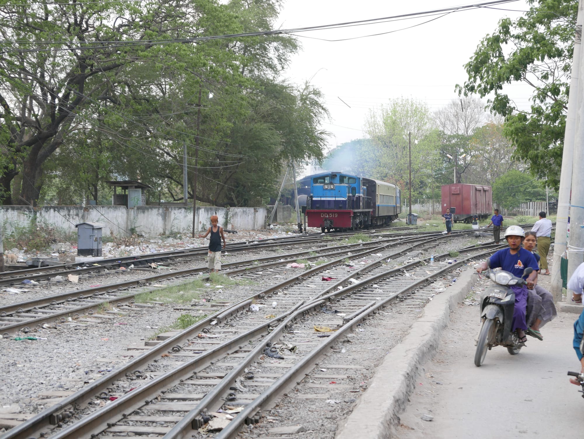 Photo by Author — train track — Mandalay