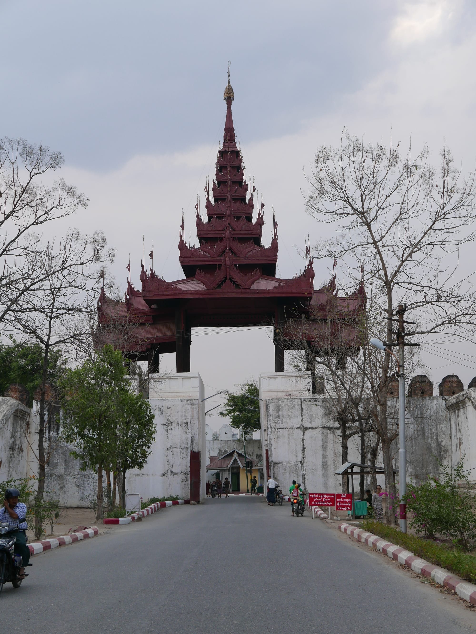 Photo by Author — architecture of the main gate at Mandalay Grand Royal Palace