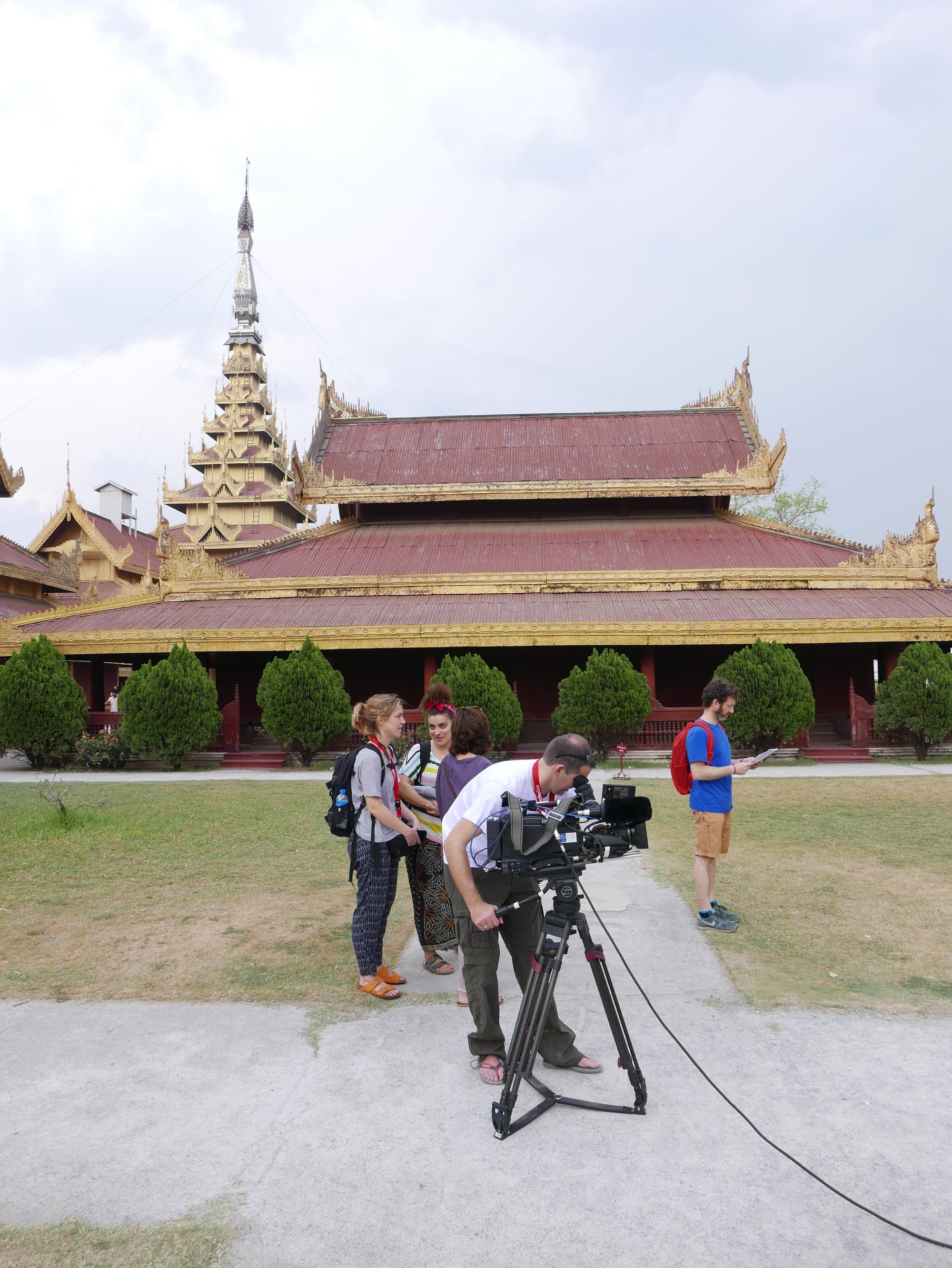 Photo by Author — filming in the palace — no photographs allowed