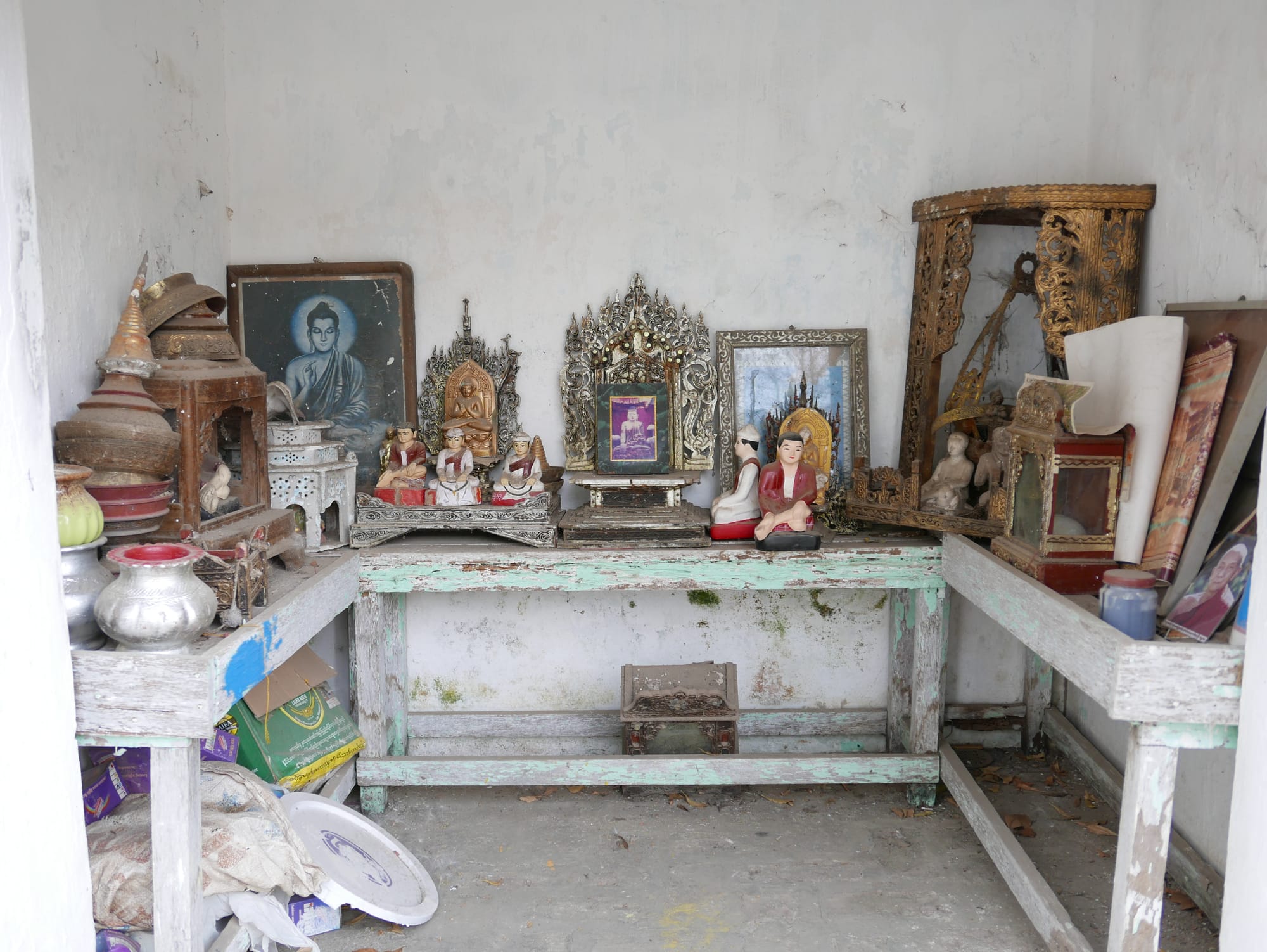 Photo by Author — inside a small shrine near the palace