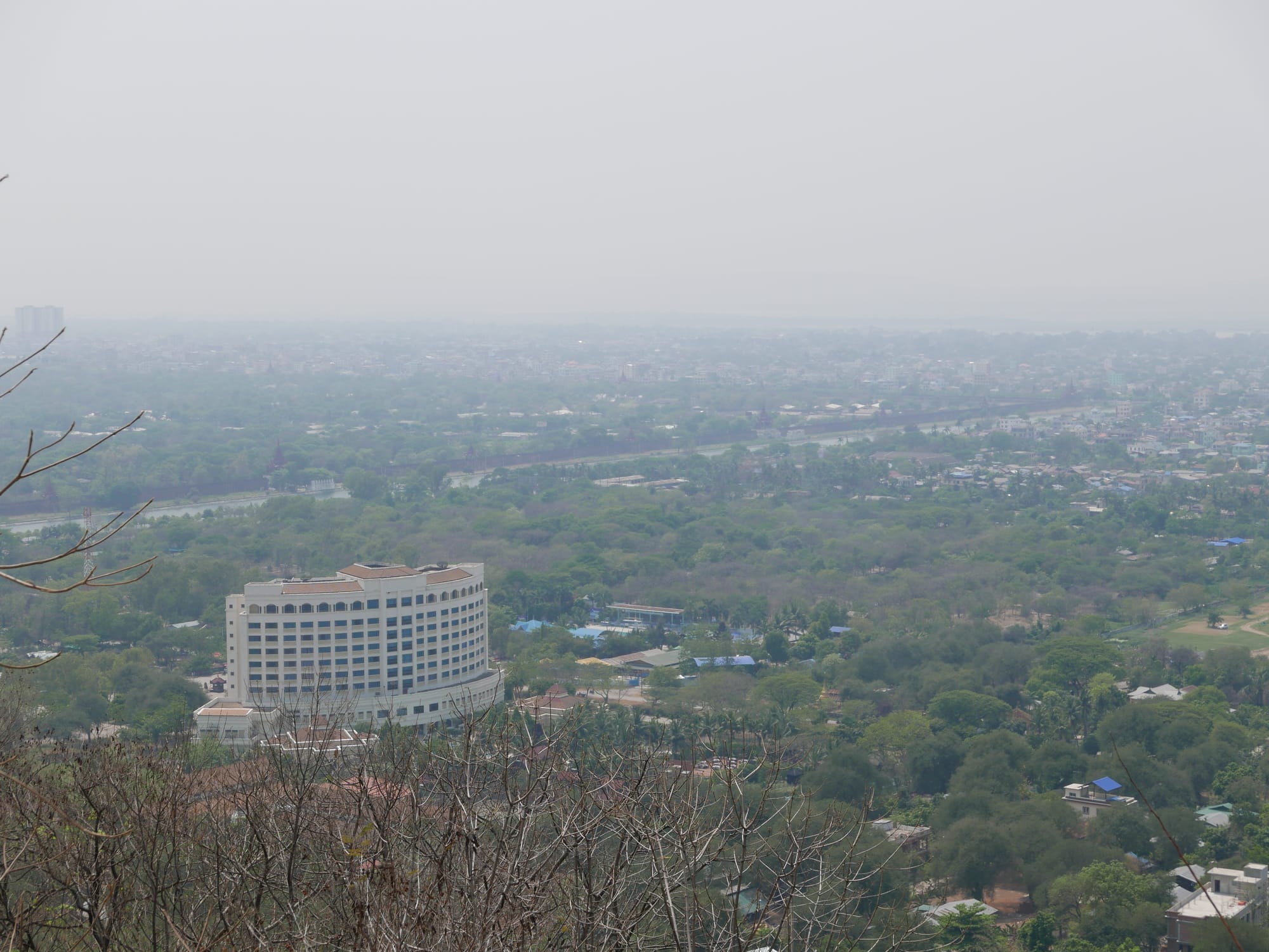 Photo by Author — looking at Mandalay from Mandalay Hill
