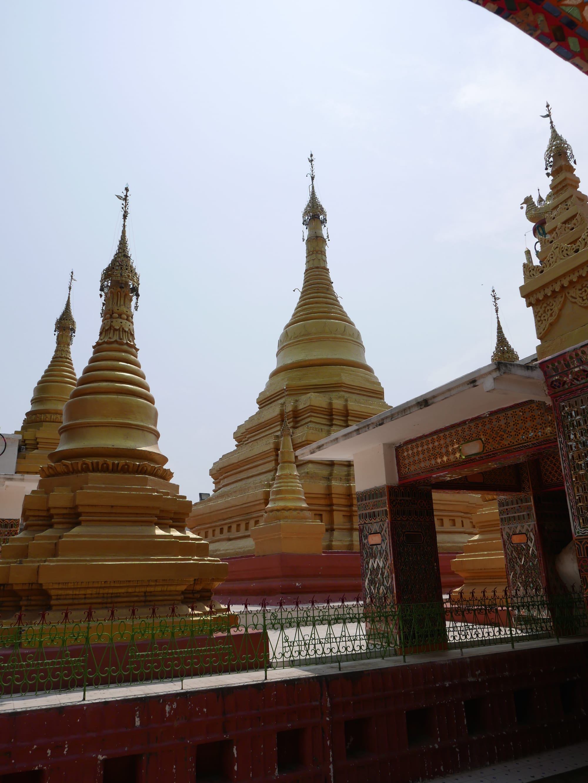 Photo by Author — more pagodas on Mandalay Hill