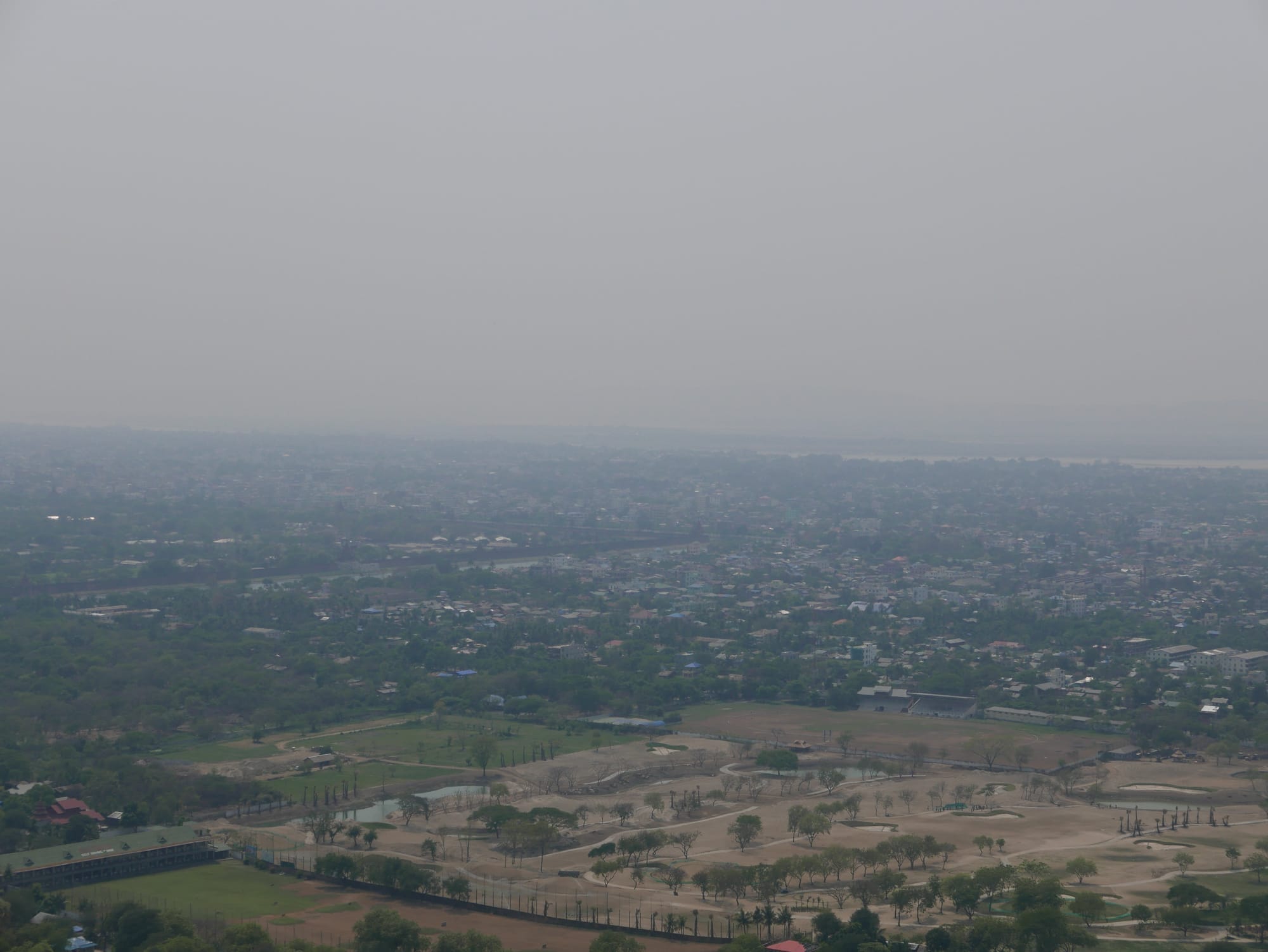 Photo by Author — the view from the top of Mandalay Hill