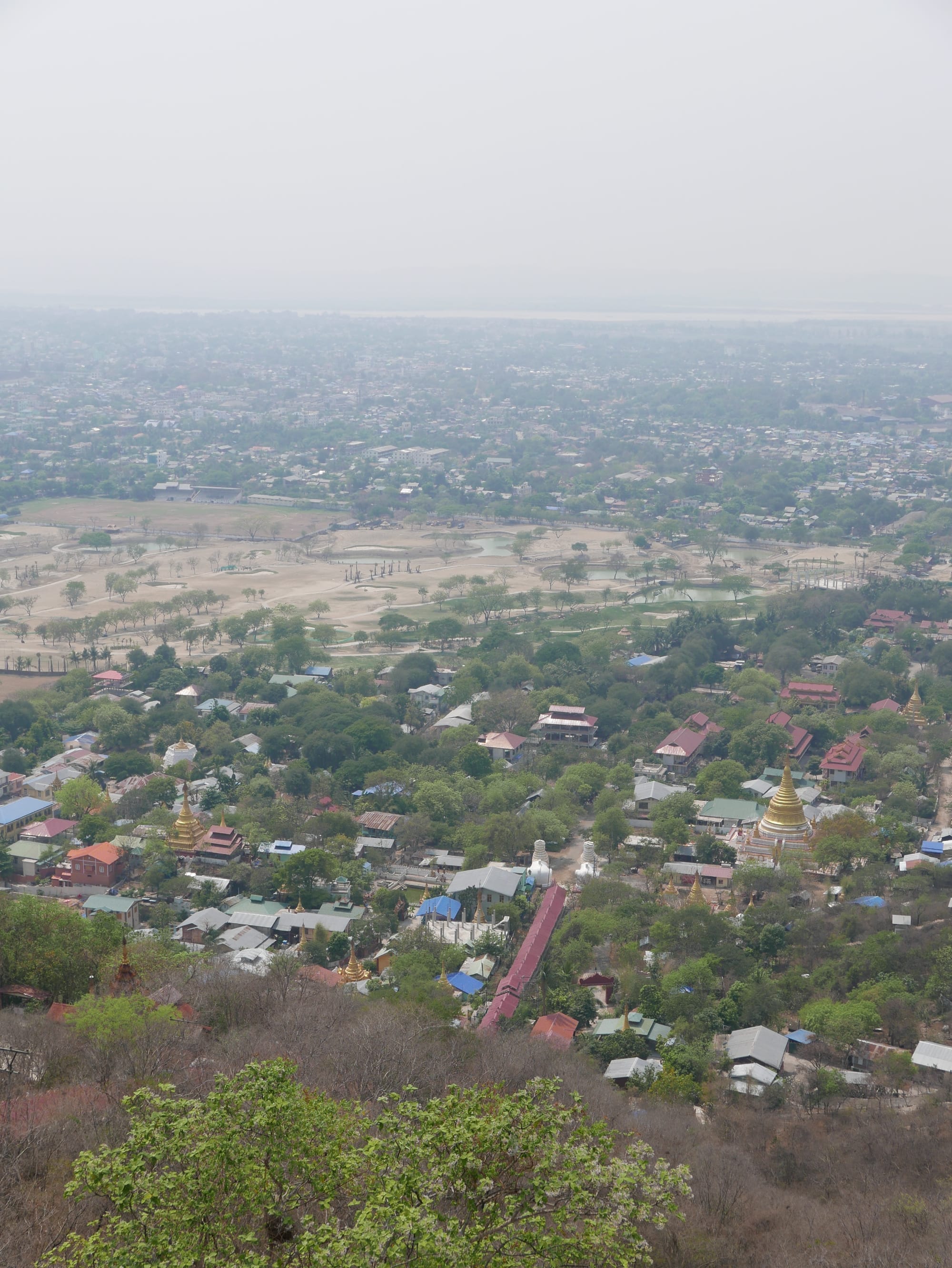 Photo by Author — looking back to the start of the climb up Mandalay Hill