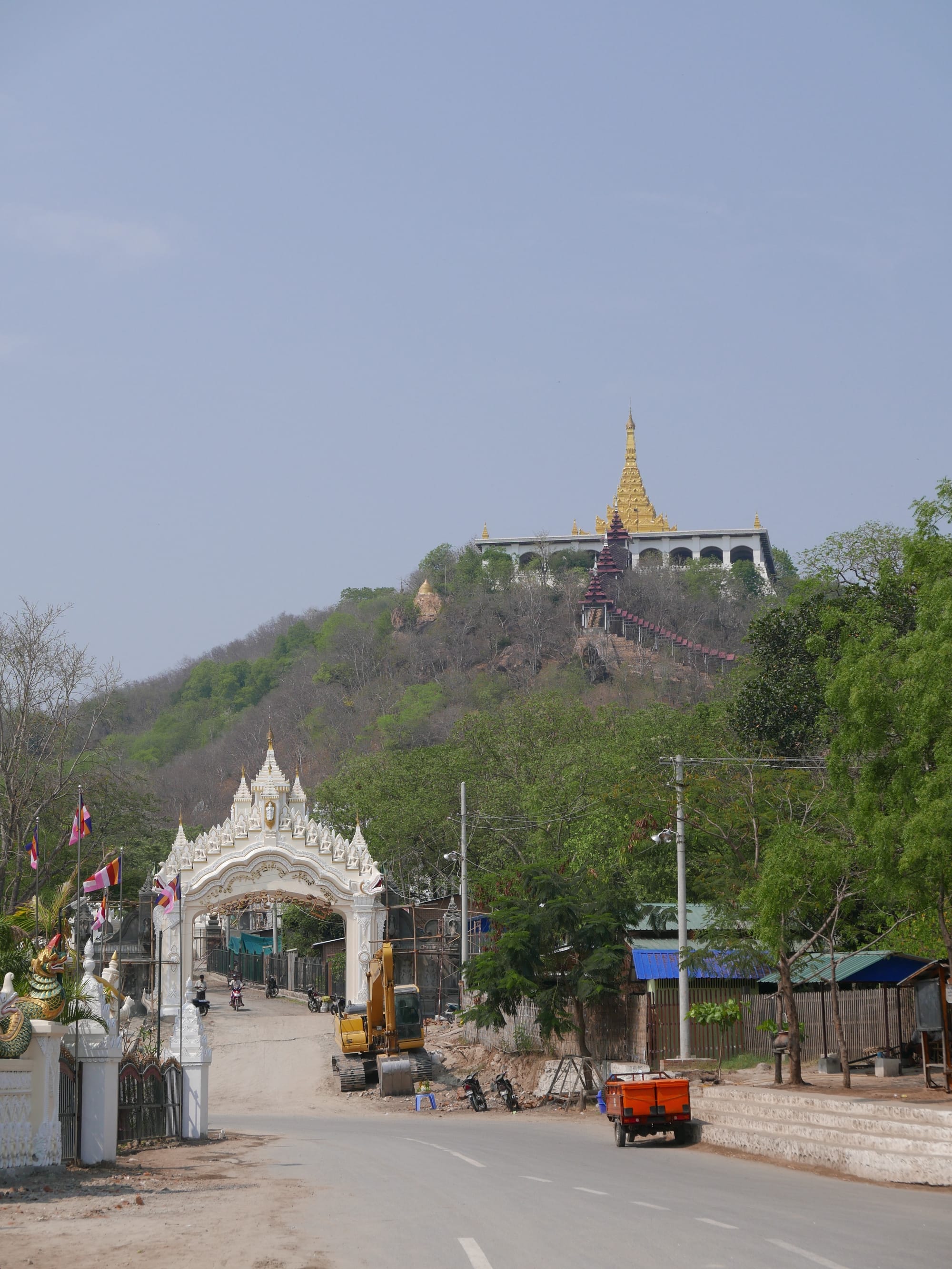Photo by Author — looking back up Mandalay Hill to a false summit