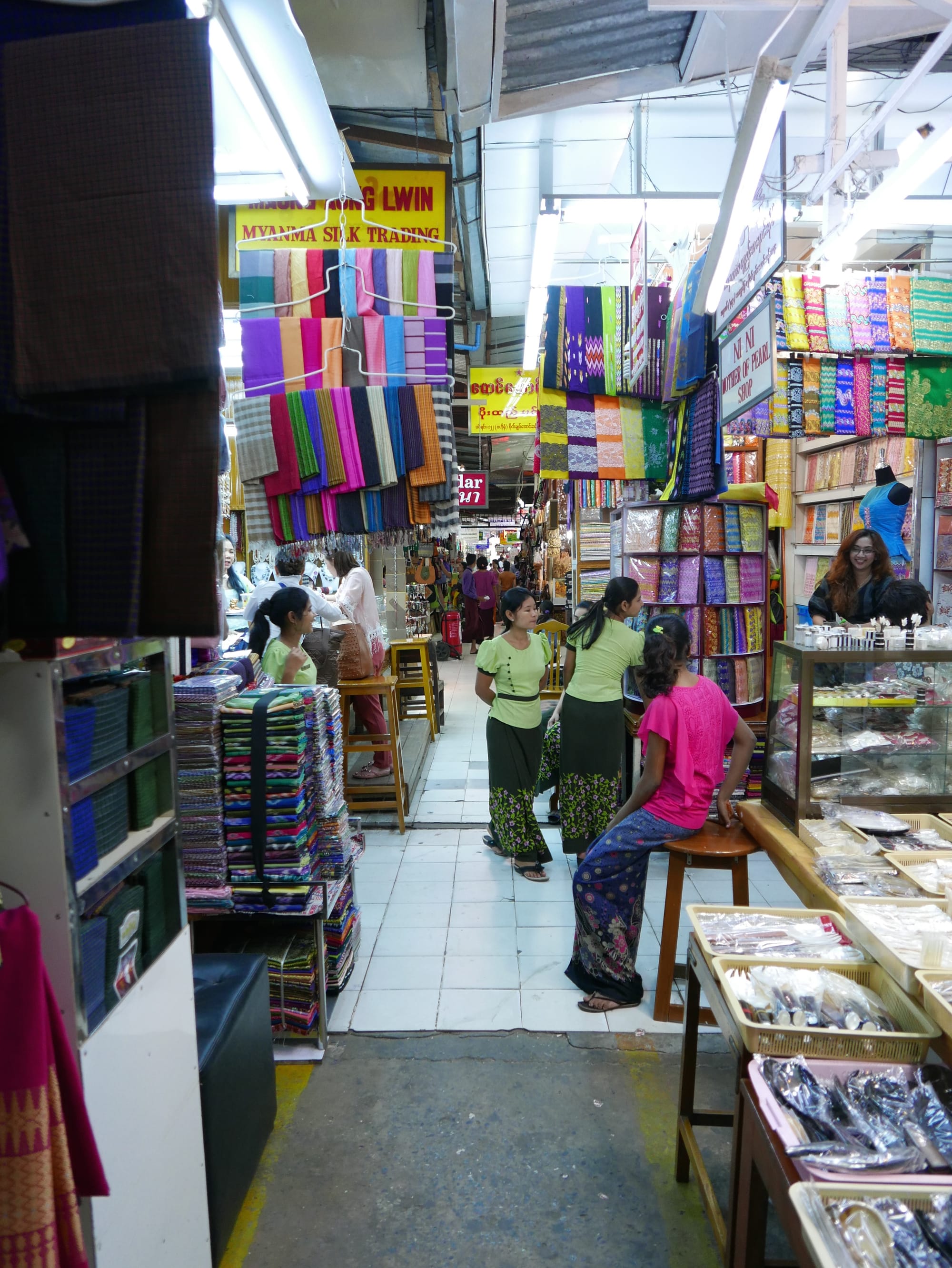 Photo by Author — Bogyoke Market (Scotts Market), Yangon (Rangoon), Myanmar (Burma)