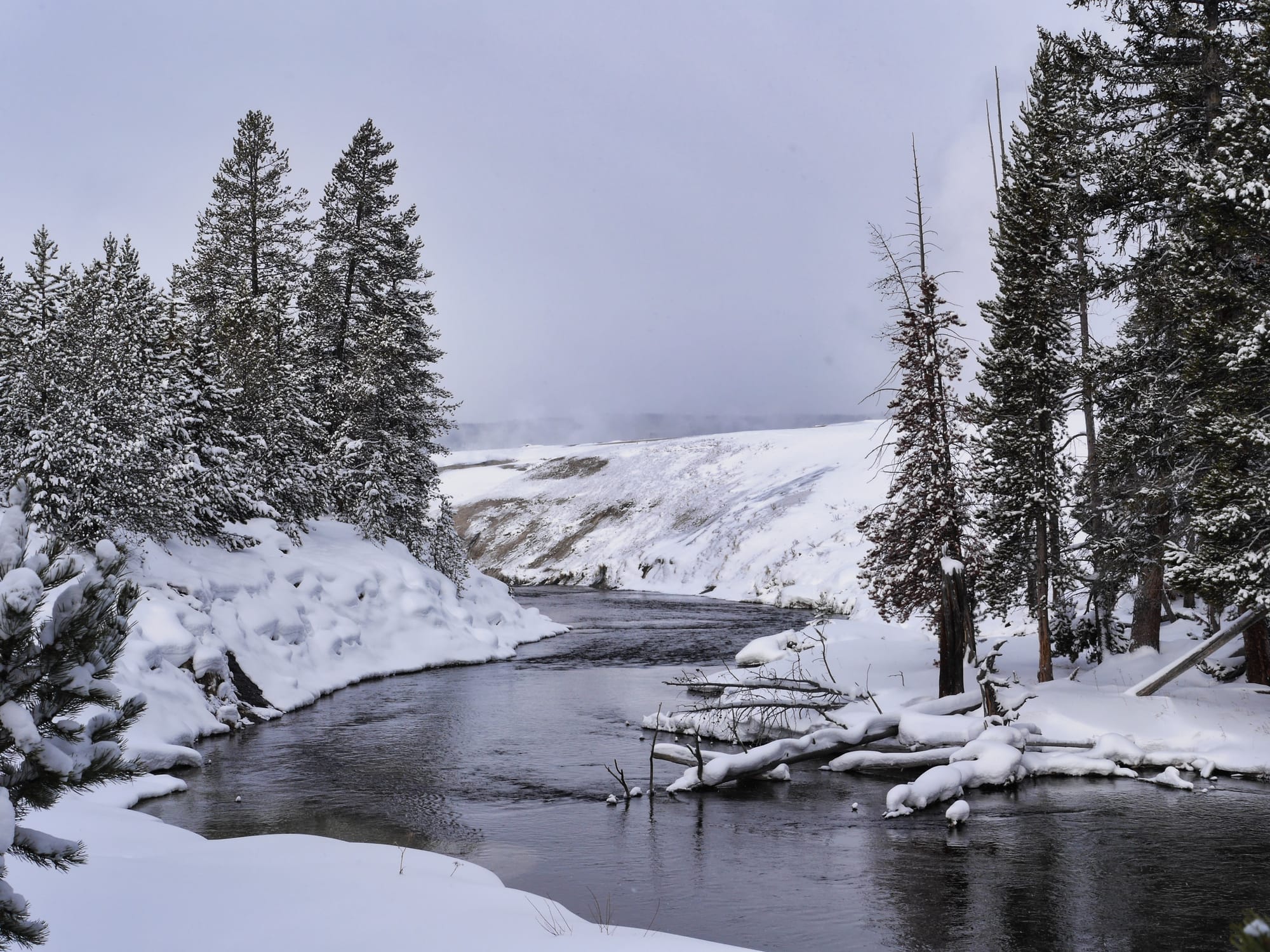 Photo by Author — Firehole River, Upper Geyser Basin