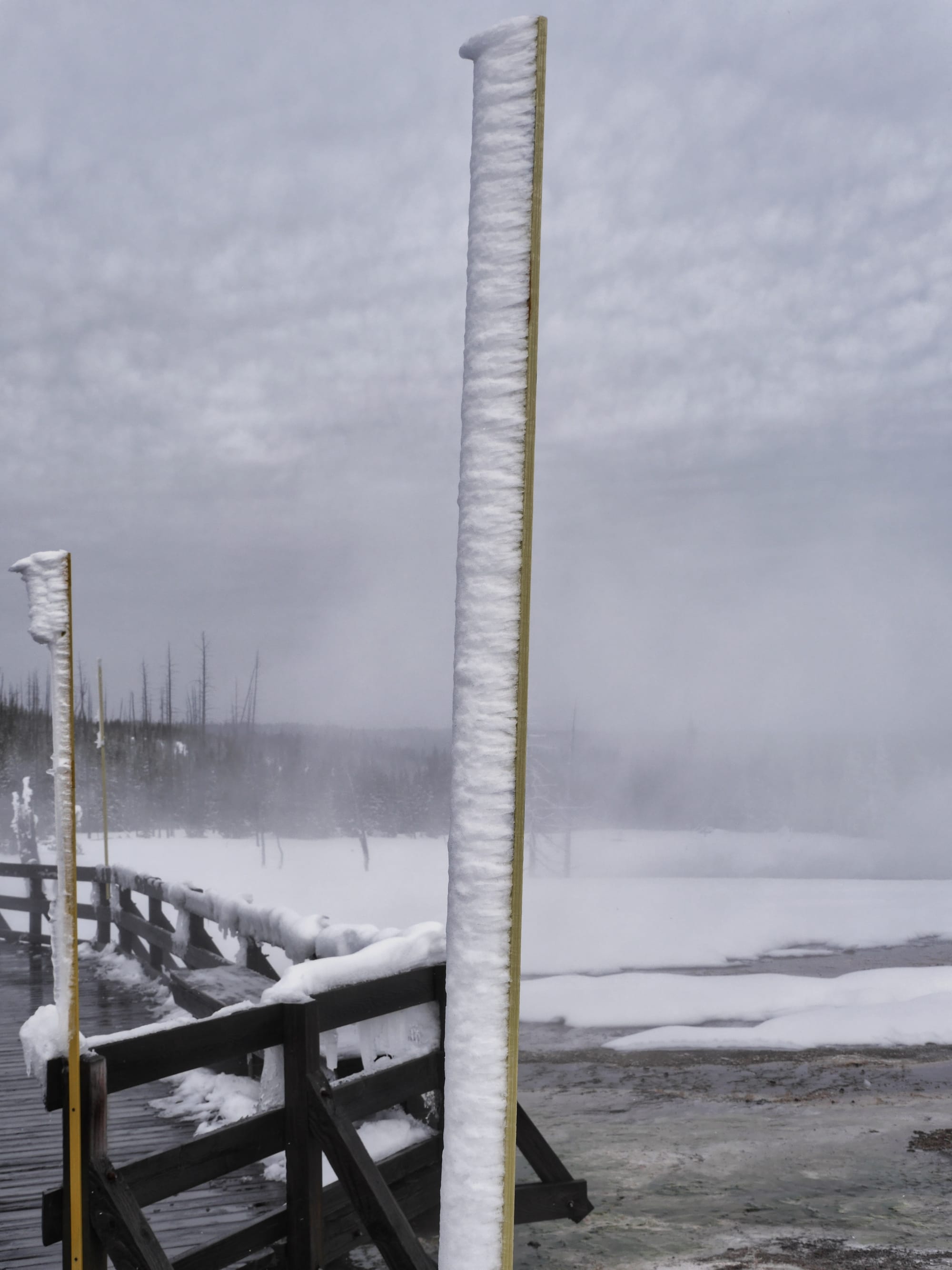 Photo by Author — icicles — West Thumb Geyser Basin