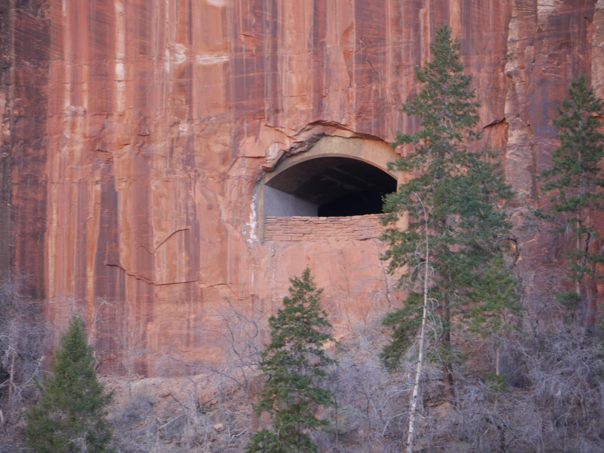 Photo by Author — drive to East Exit, Zion National Park, Utah — the old tunnel