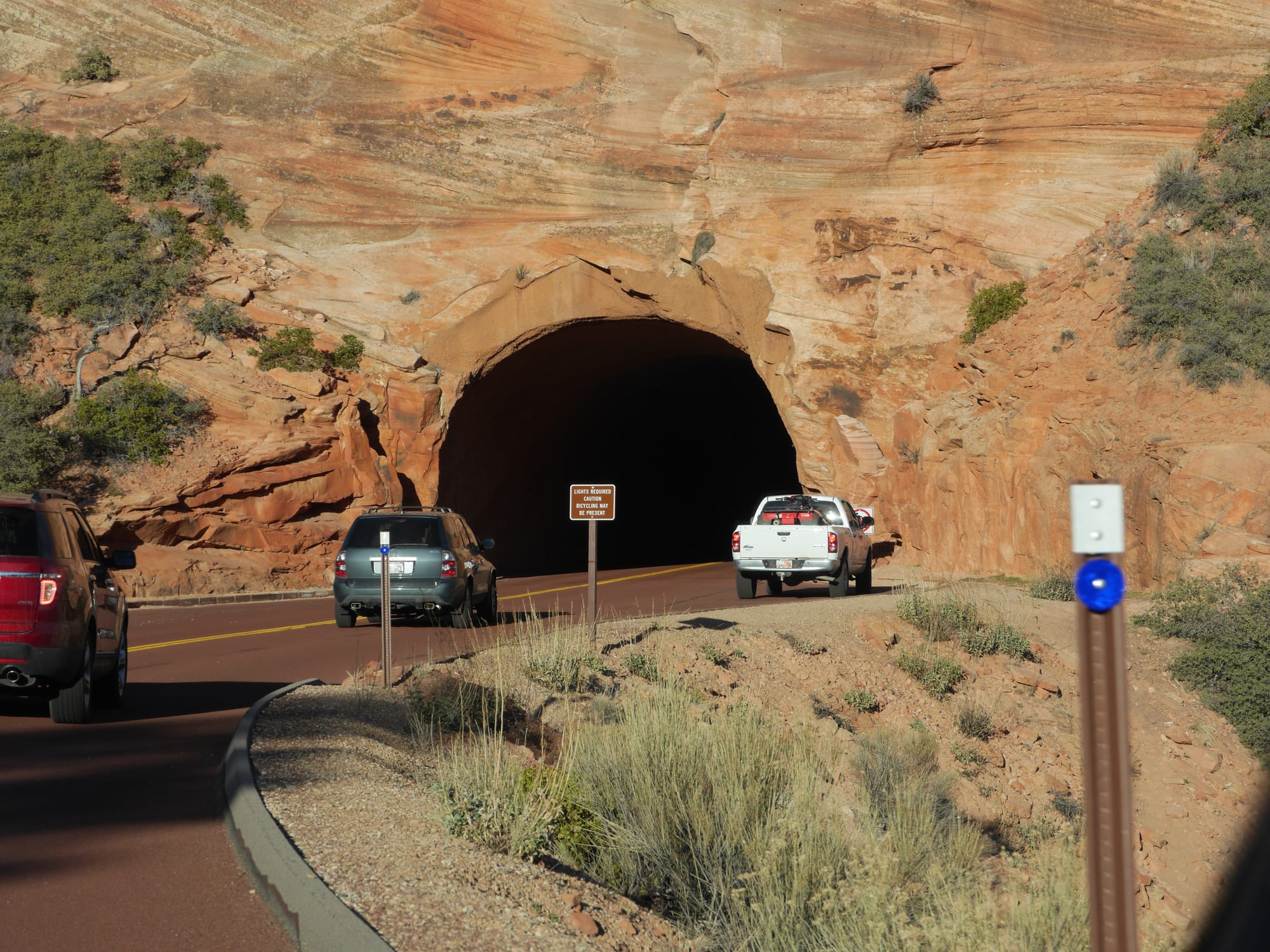 Photo by Author — drive to East Exit, Zion National Park, Utah