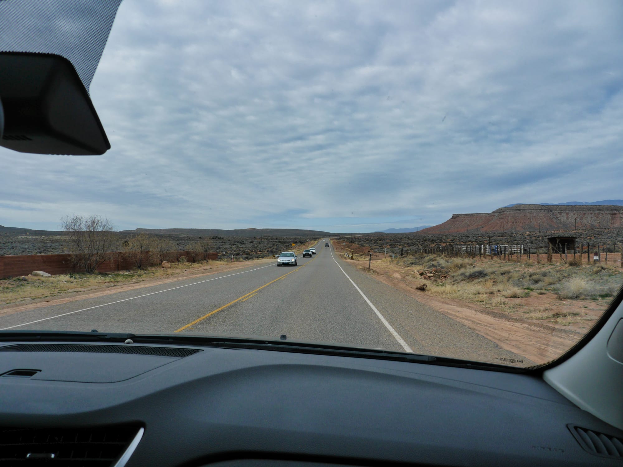 Photo by Author — the drive from Zion National Park, Utah to Las Vegas