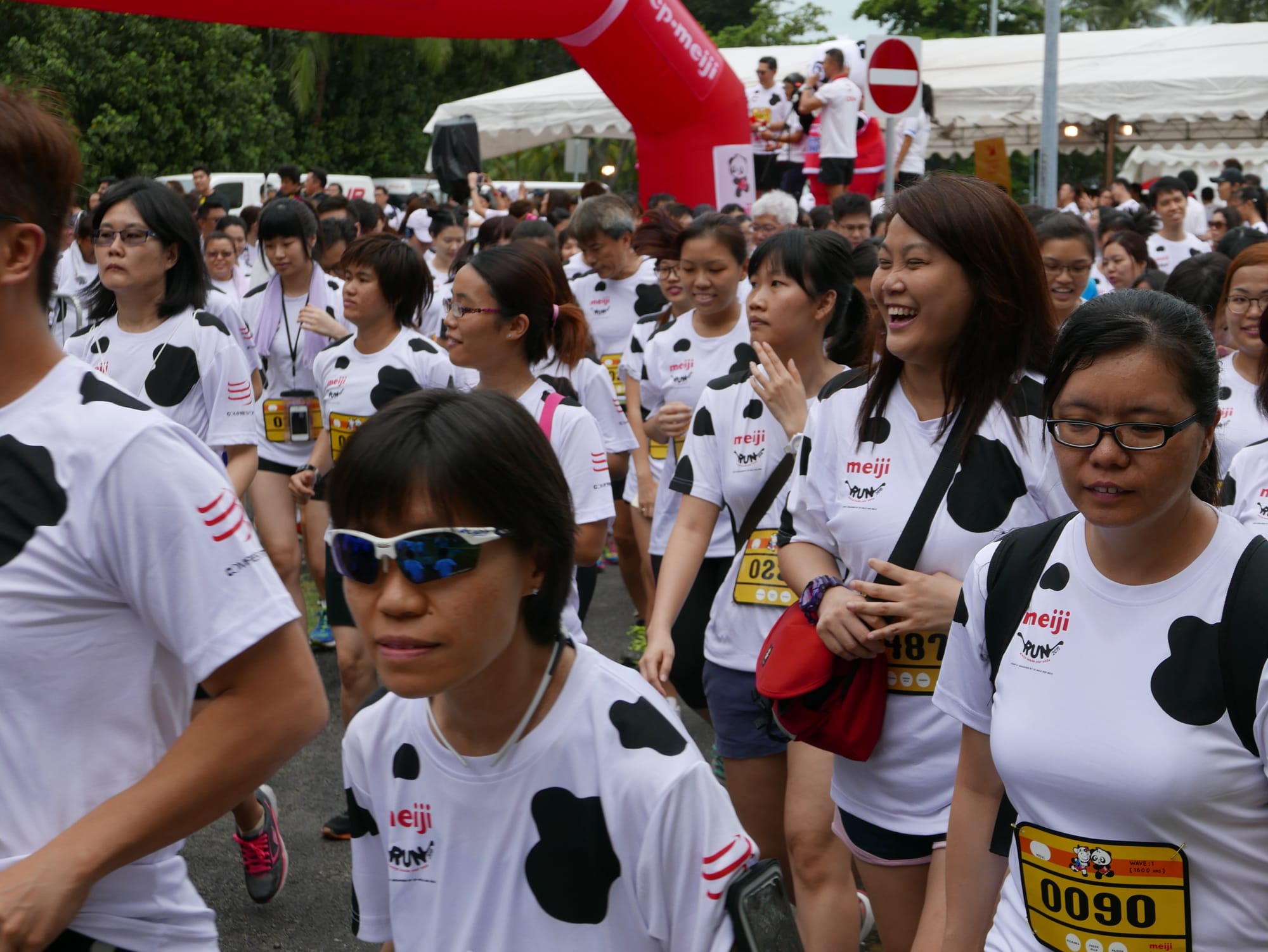 Photo by Author — cow-themed fun run — Sentosa Island, Singapore