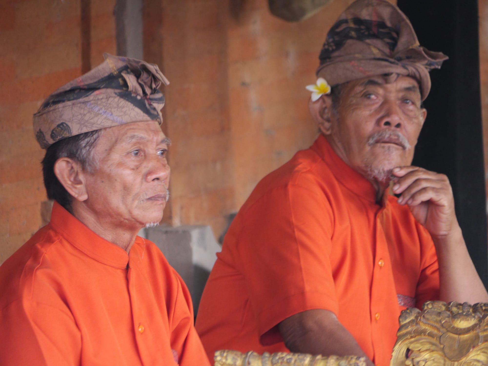 Photo by Author — the musicians — Sahadewa Barong and Kris Dance, Bali, Indonesia