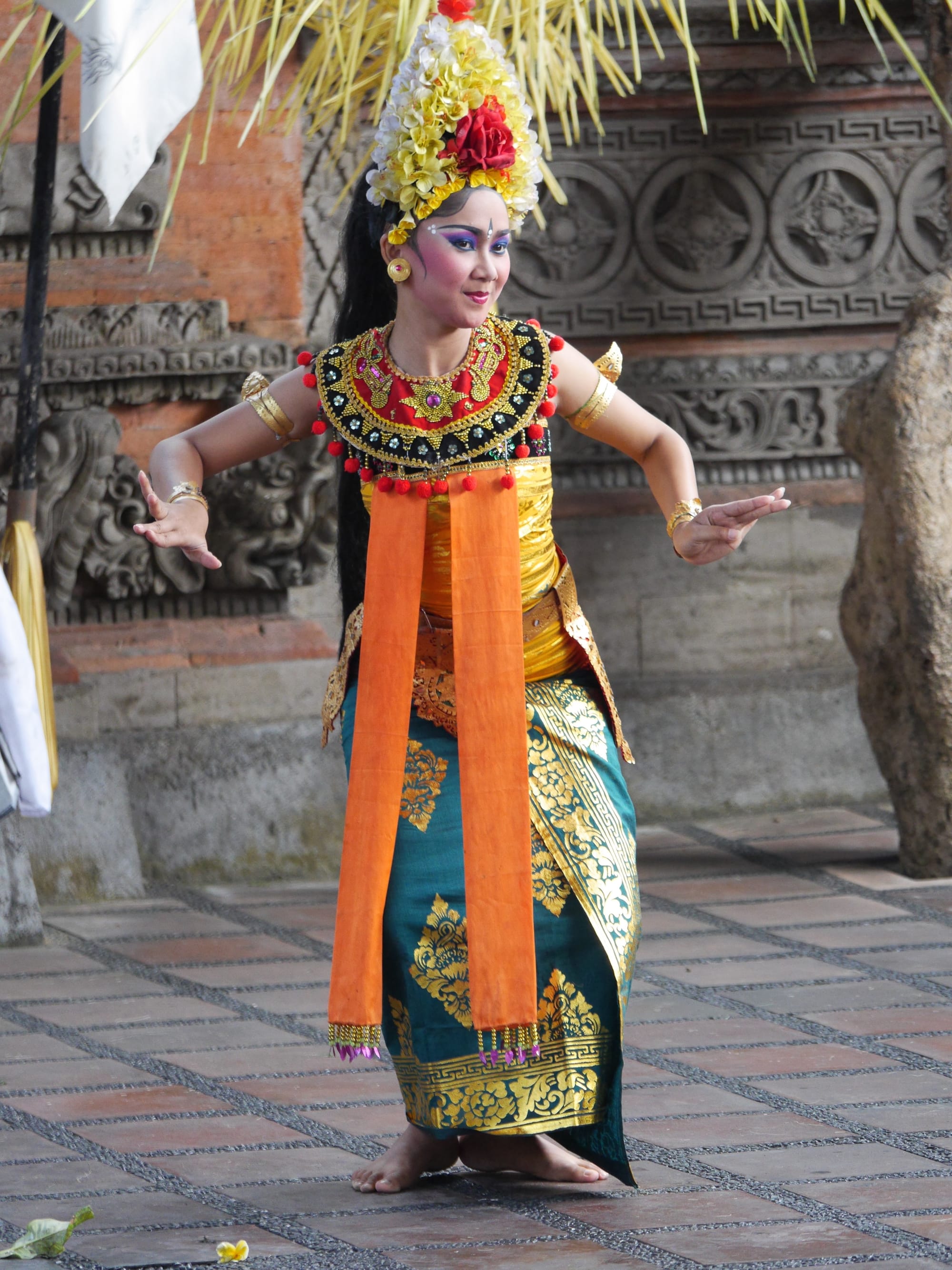 Photo by Author — servant of Rangda — Sahadewa Barong and Kris Dance, Bali, Indonesia