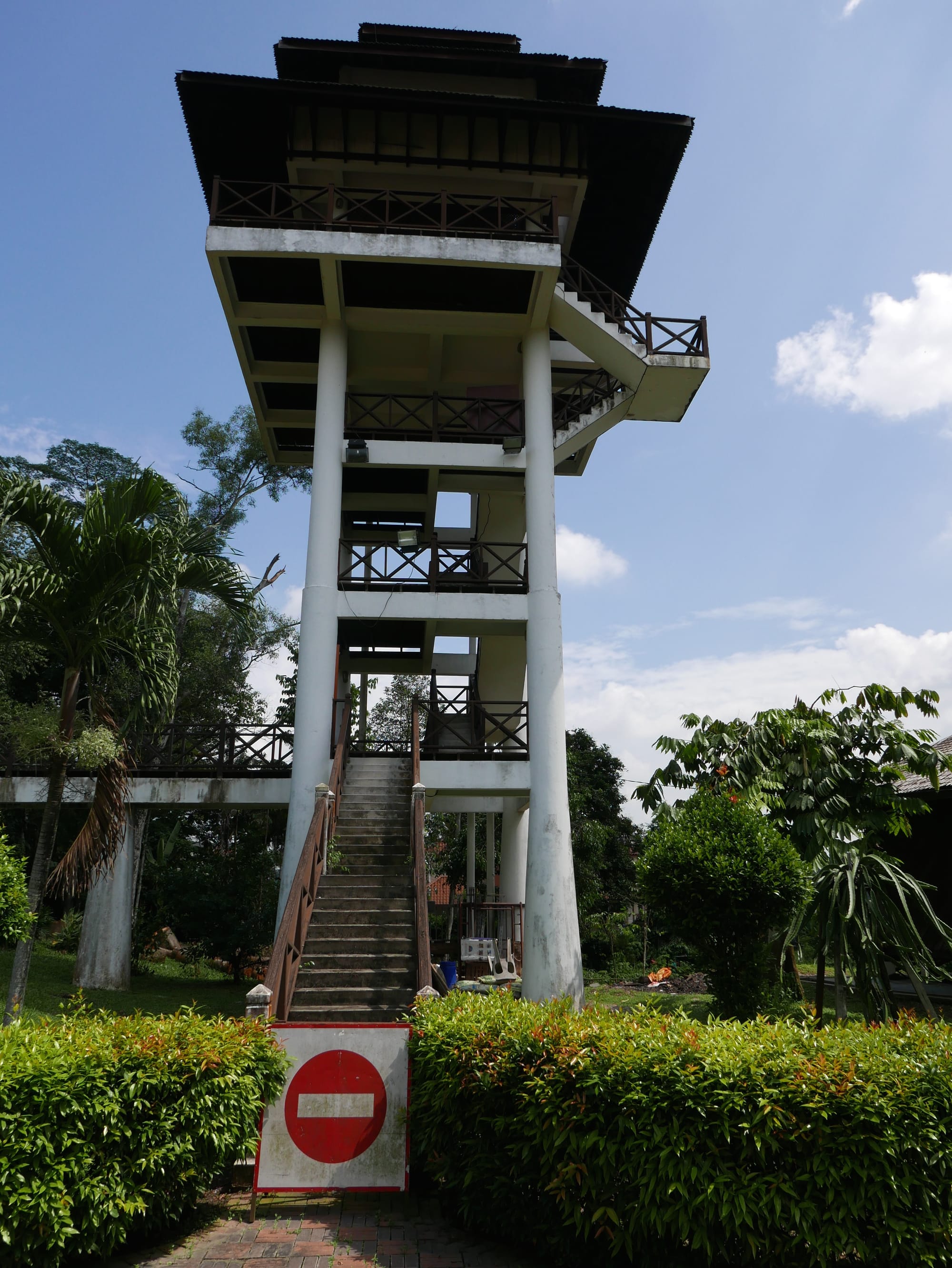 Photo by Author — a closed viewing tower — Hutan Bandar, Johor Bahru, Johor, Malaysia