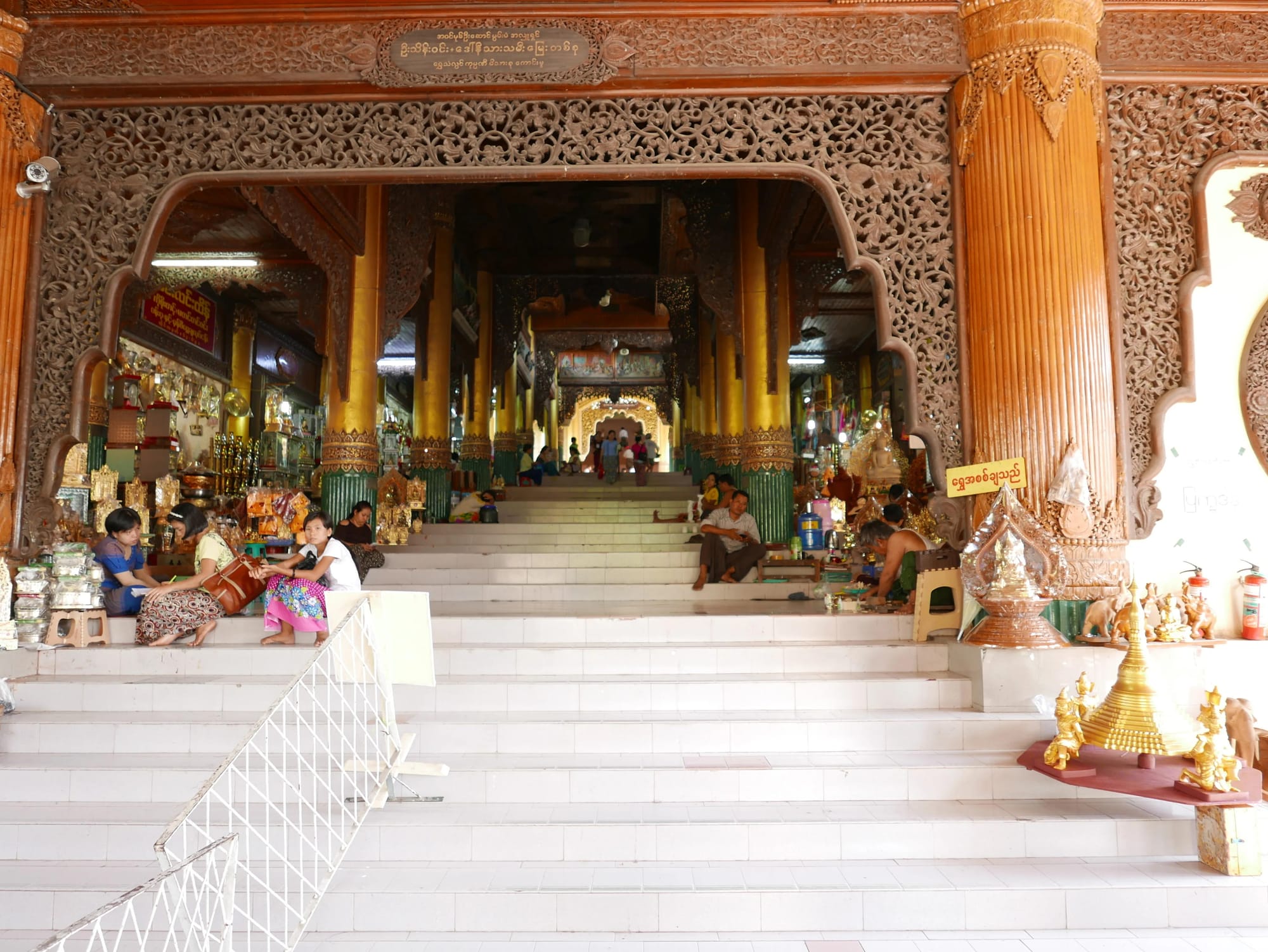 Photo by Author — the main staircase to the pagoda platform