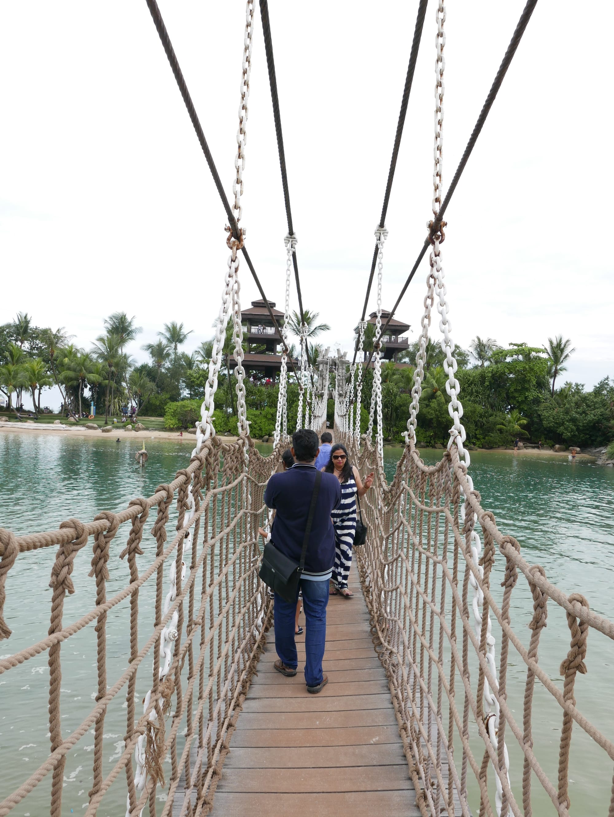 Photo by Author — the bridge to Palawan Island — Sentosa Island, Singapore