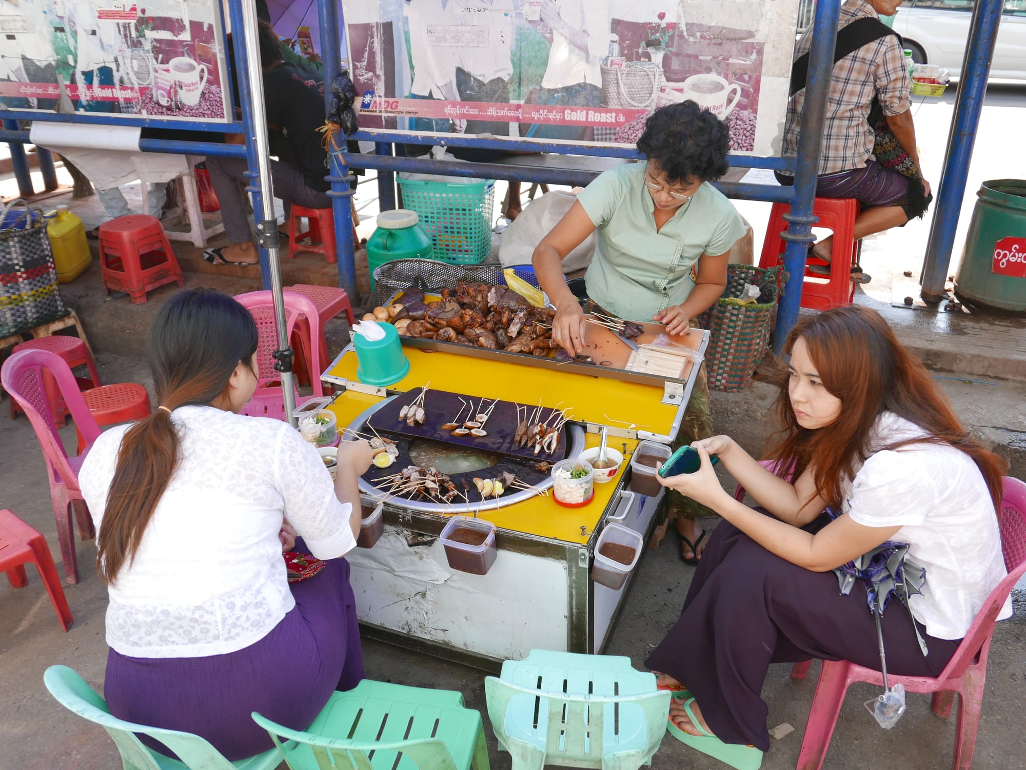 Photo by Author — street food — Myanmar (Burma)