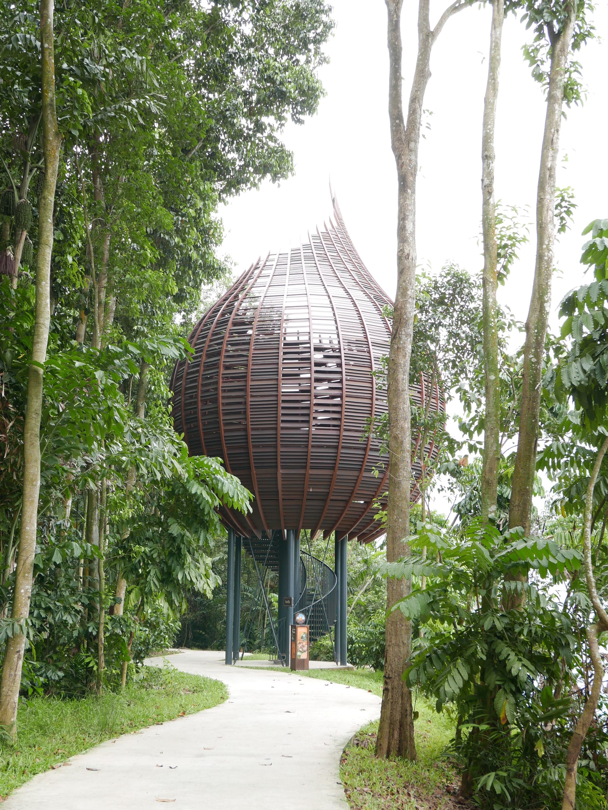 Photo by Author — large wooden structure — Sungei Buloh Wetland Reserve, Singapore