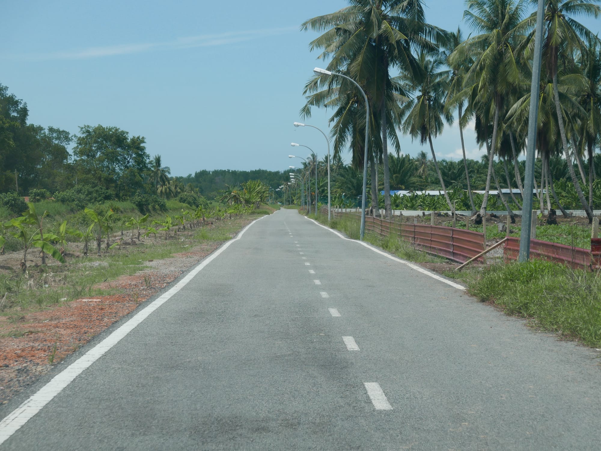 Photo by Author — the road towards Tanjung Piai National Park