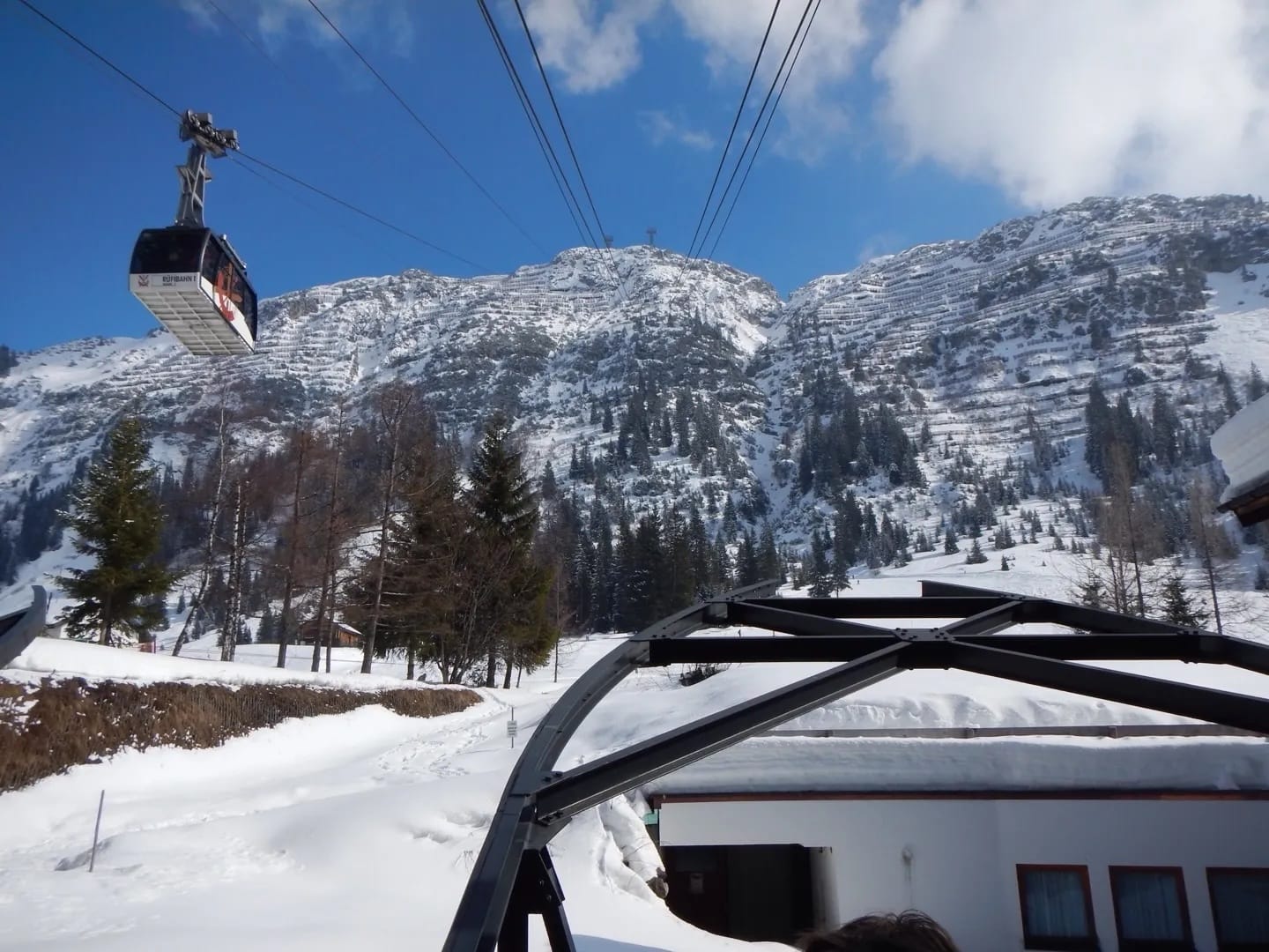 Photo by Author — Cable car out of Lech to Zurs