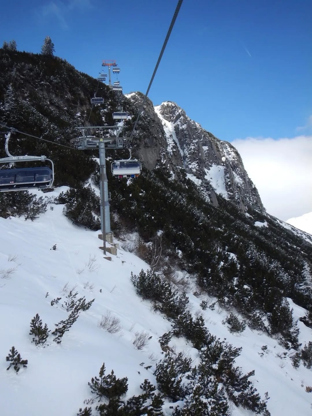 Photo by Author — the lift from Stuben back to St Anton