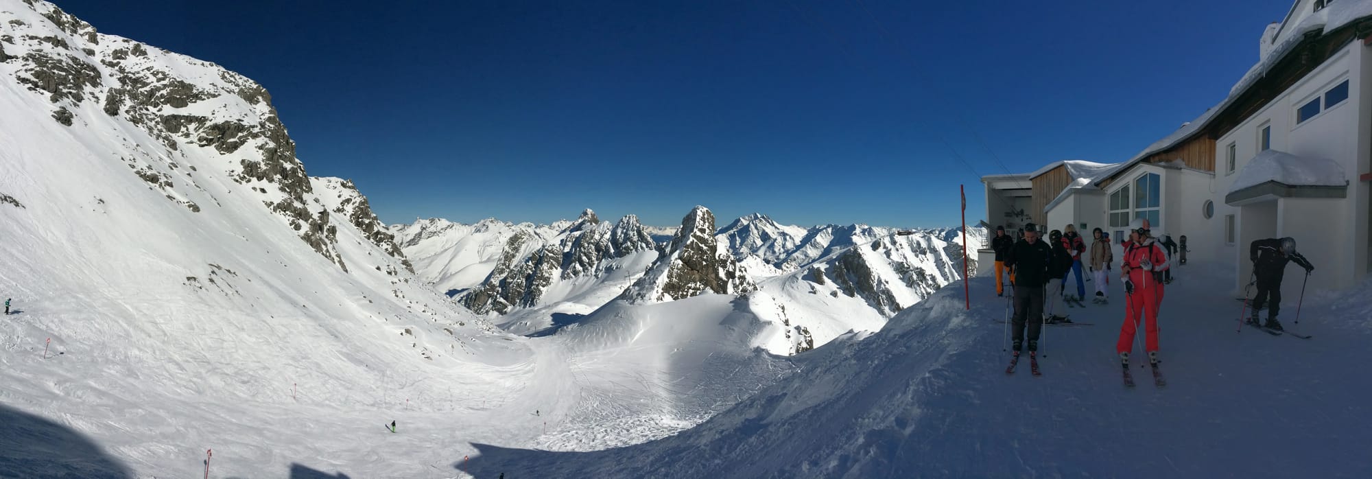 Photo by Author — panorama from the top of the Valluga ski run