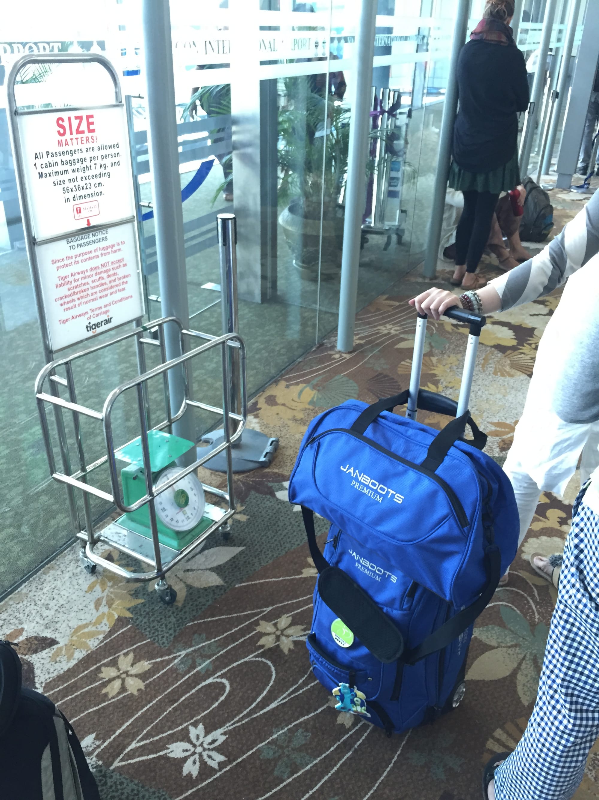 Photo by Author — yes, that carry-on complies with the size and weight restrictions