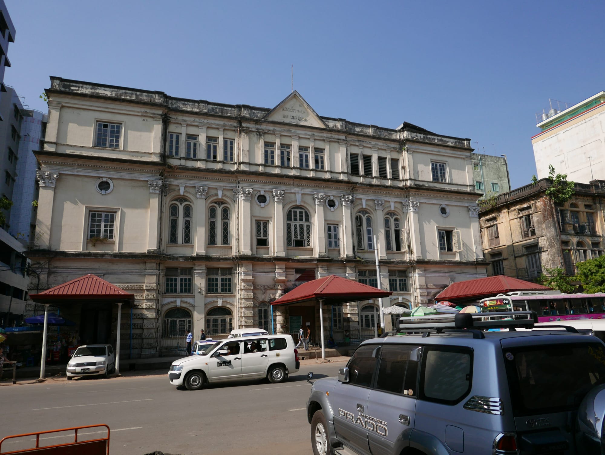 Photo by Author — Ascott and Co building, Merchant St, Rangoon (Yangon)