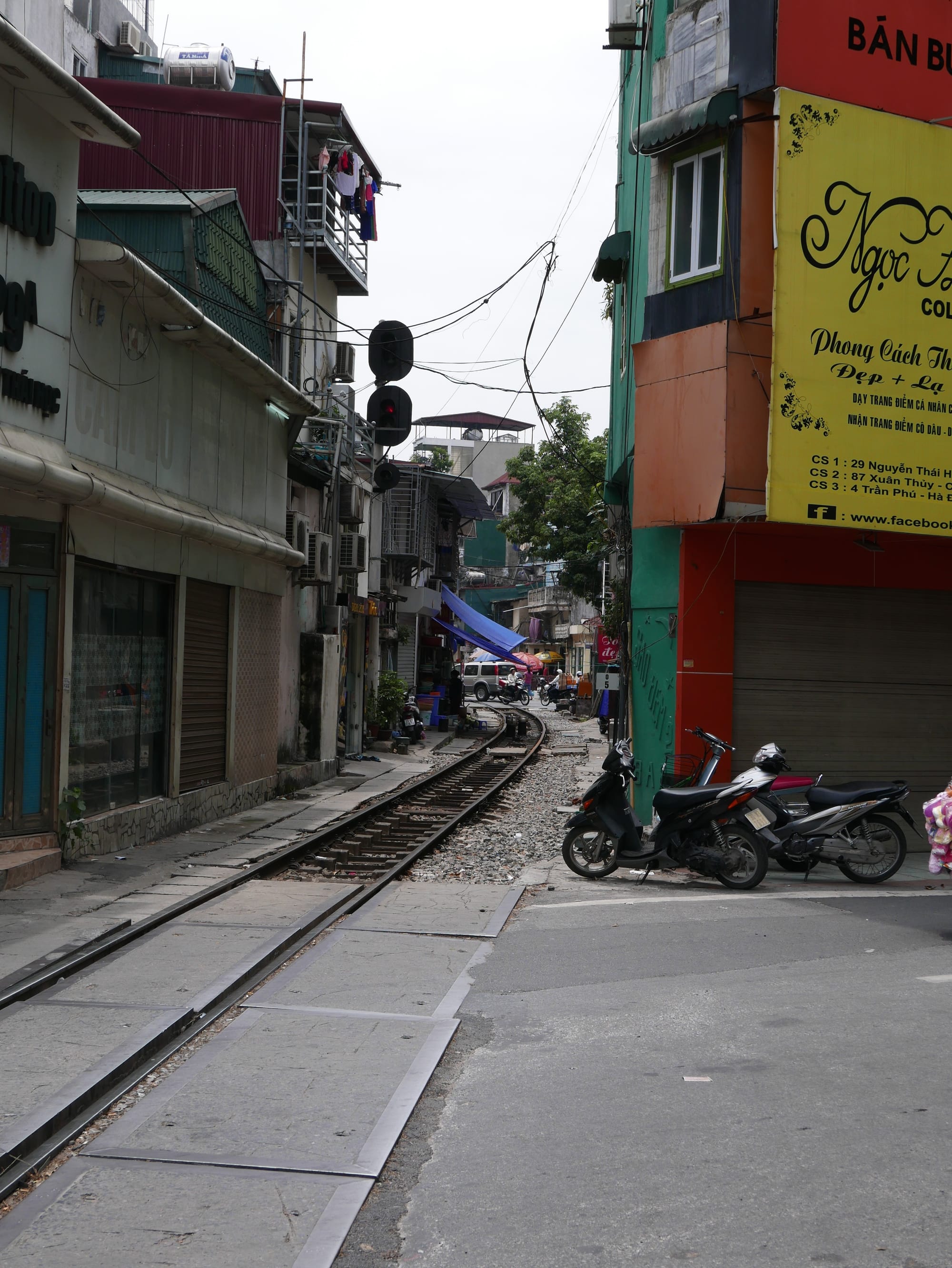 Photo by Author — local railway tracks — Hanoi, Vietnam
