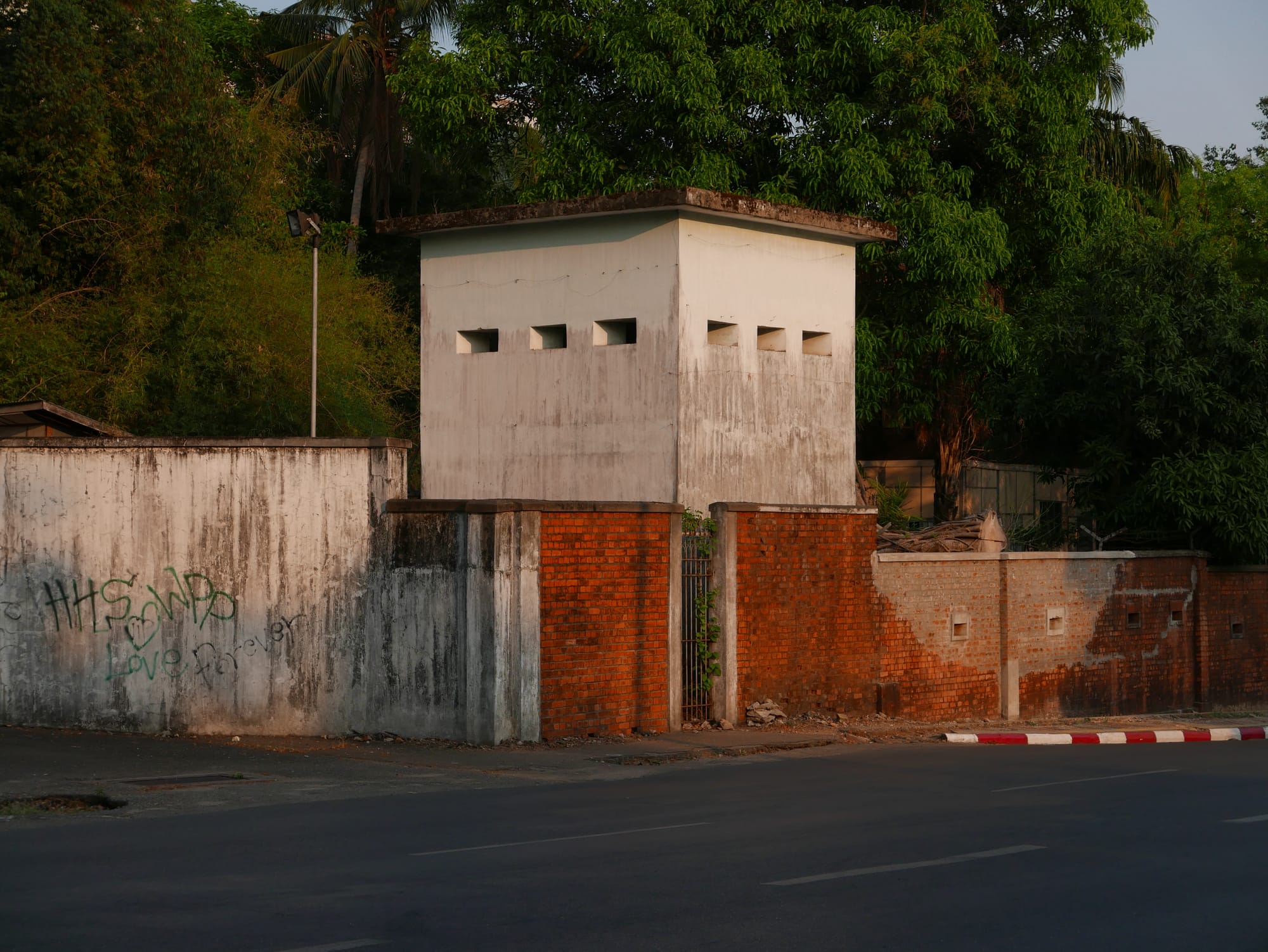 Photo by Author — mysterious guard house — Yangon
