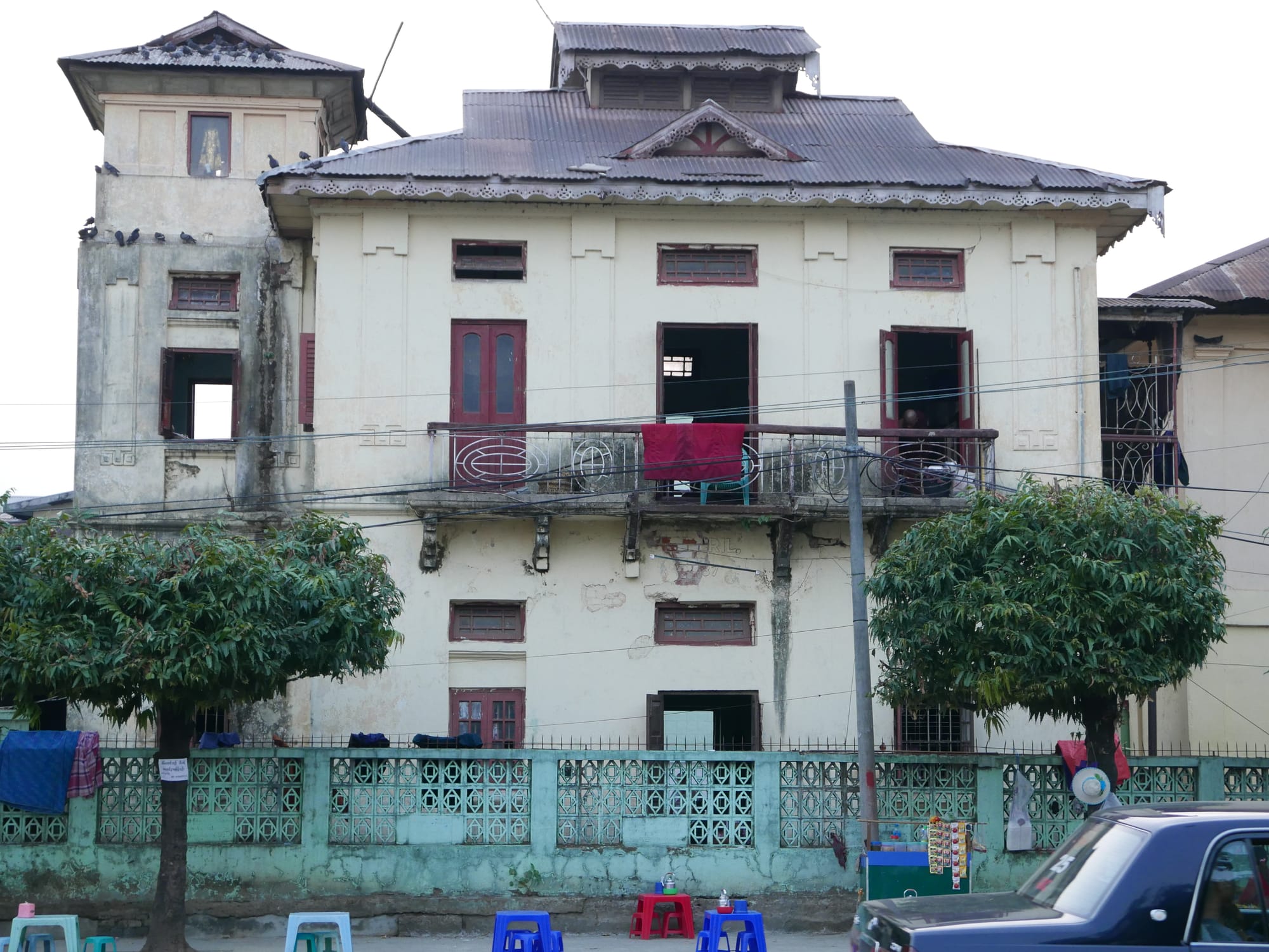 Photo by Author — colonial house, Yangon