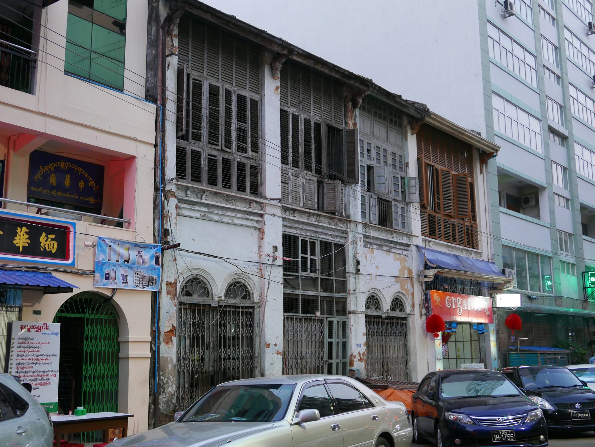 Photo by Author — the old buildings of Yangon