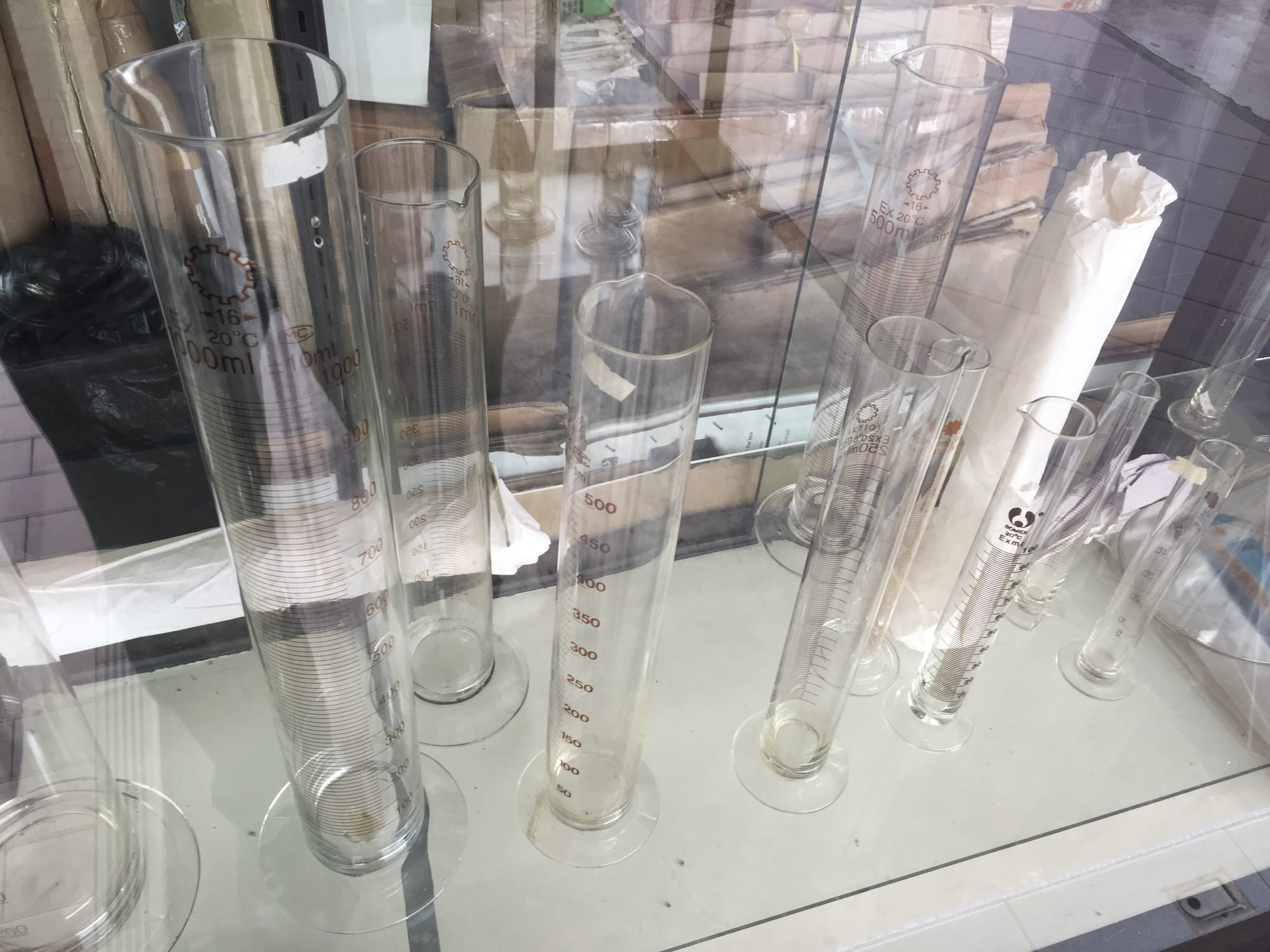 Photo by Author — The Central Scientific Store — fantastic measuring cylinders