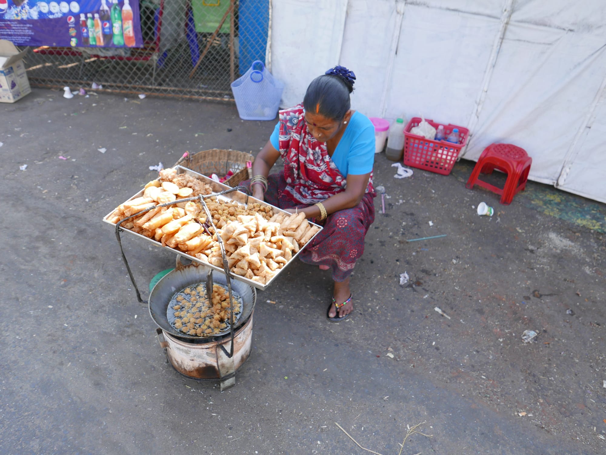 Photo by Author — food stall — Myanmar (Burma)