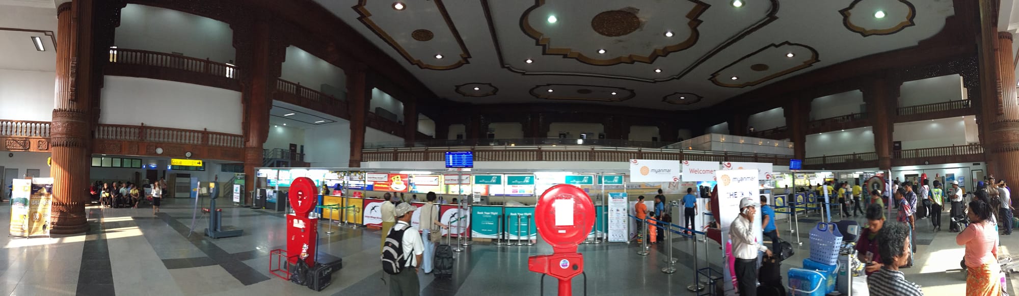Photo by Author — domestic terminal, Yangon (Rangoon) Airport
