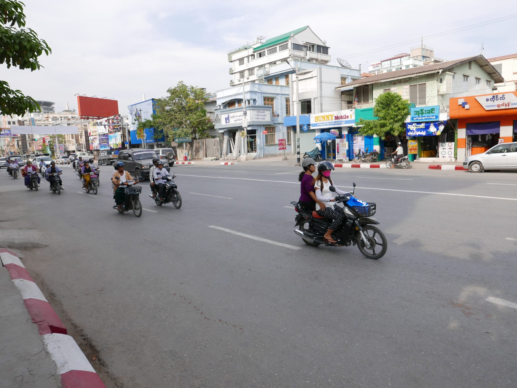 Photo by Author — the motorbikes of Mandalay