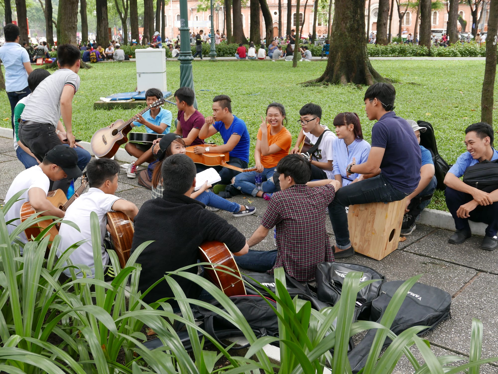 Photo by Author — music in the park — Sunday morning in 30-4 Park, Ho Chi Minh City (Saigon), Vietnam