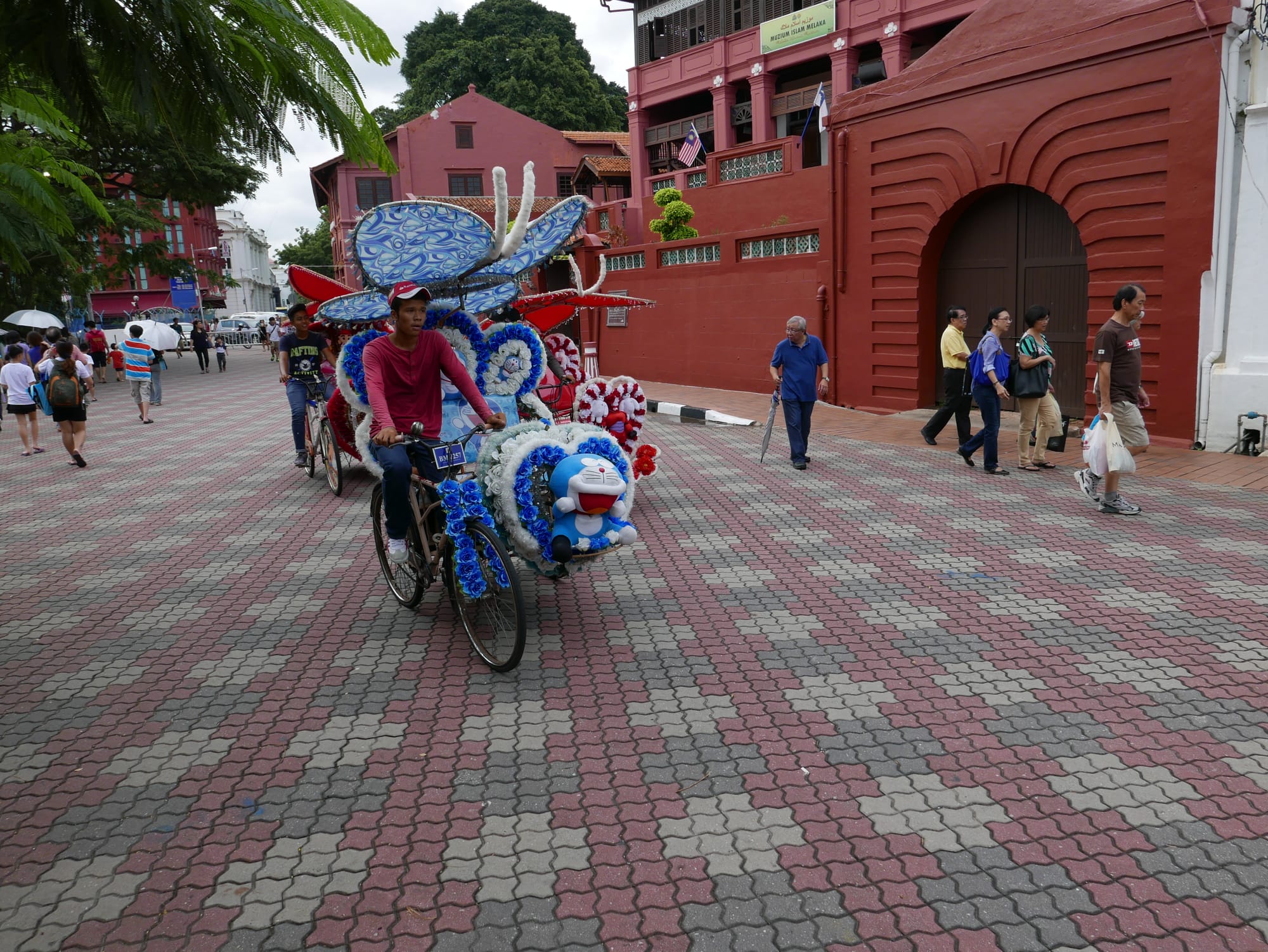 Photo by Author — The Strange Trishaws of Malacca, Malaysia
